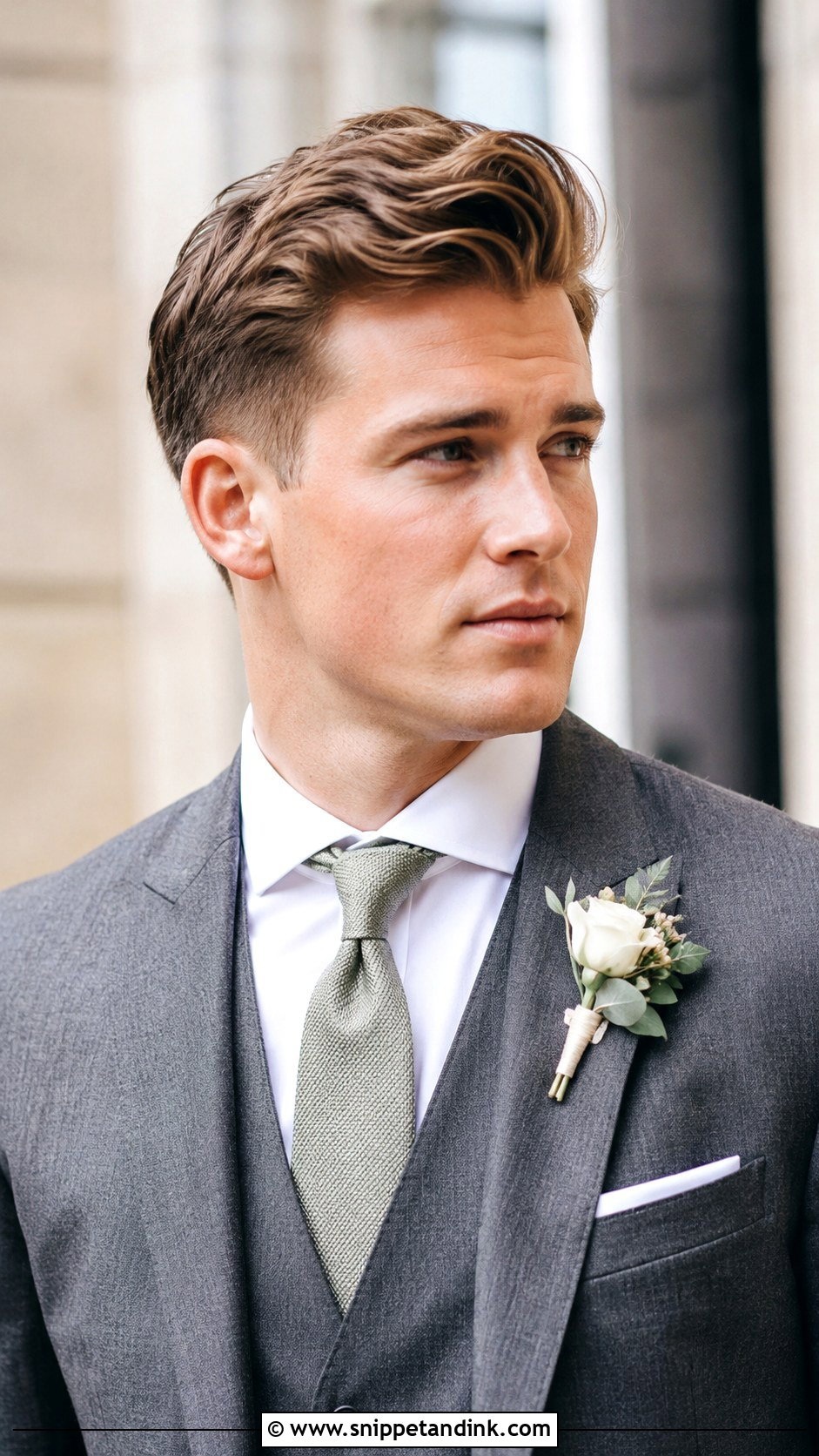 Side Swept Quiff - Snippet and Ink - 20 Groom Hair Ideas