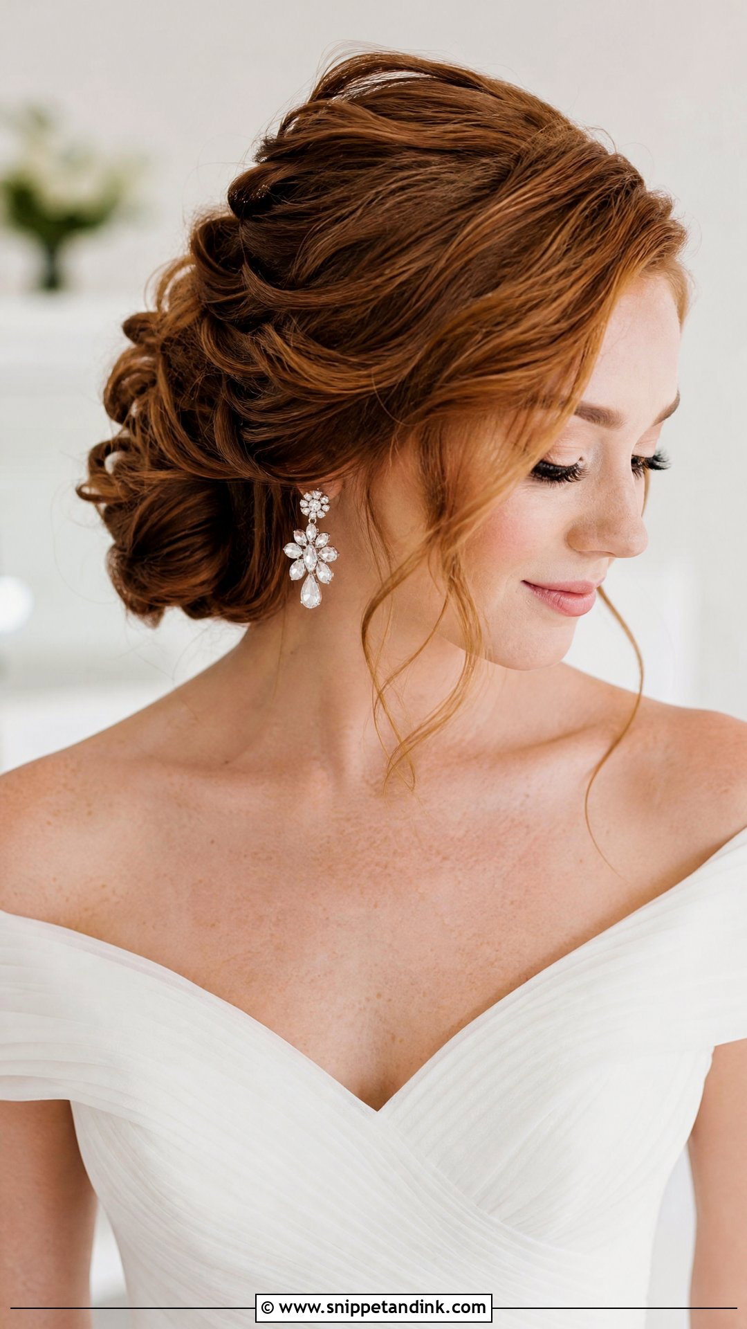 Side Swept Updo - Snippet and Ink - 20 Timeless Wedding Hair Ideas