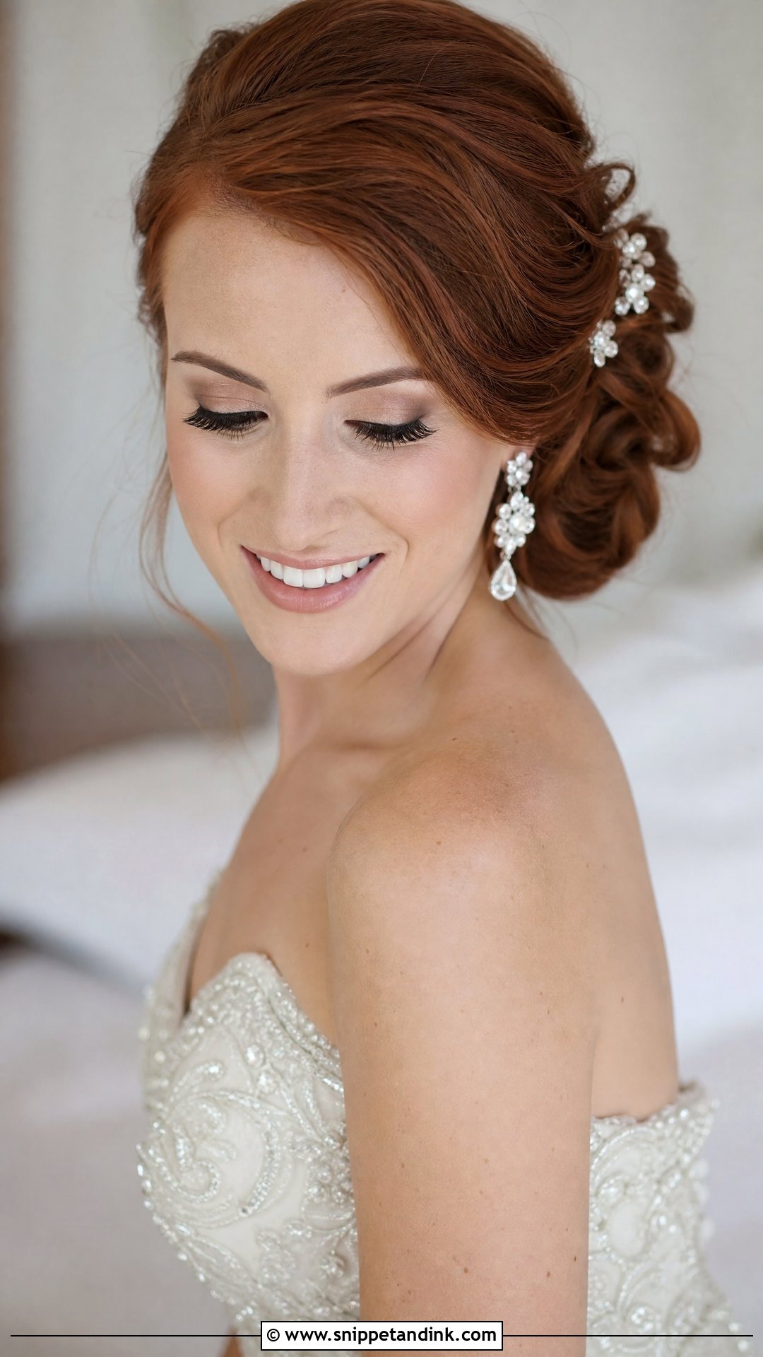 Side Swept Updo - Snippet and Ink - 20 Wedding Hair Inspiration Updo Hairstyle Ideas