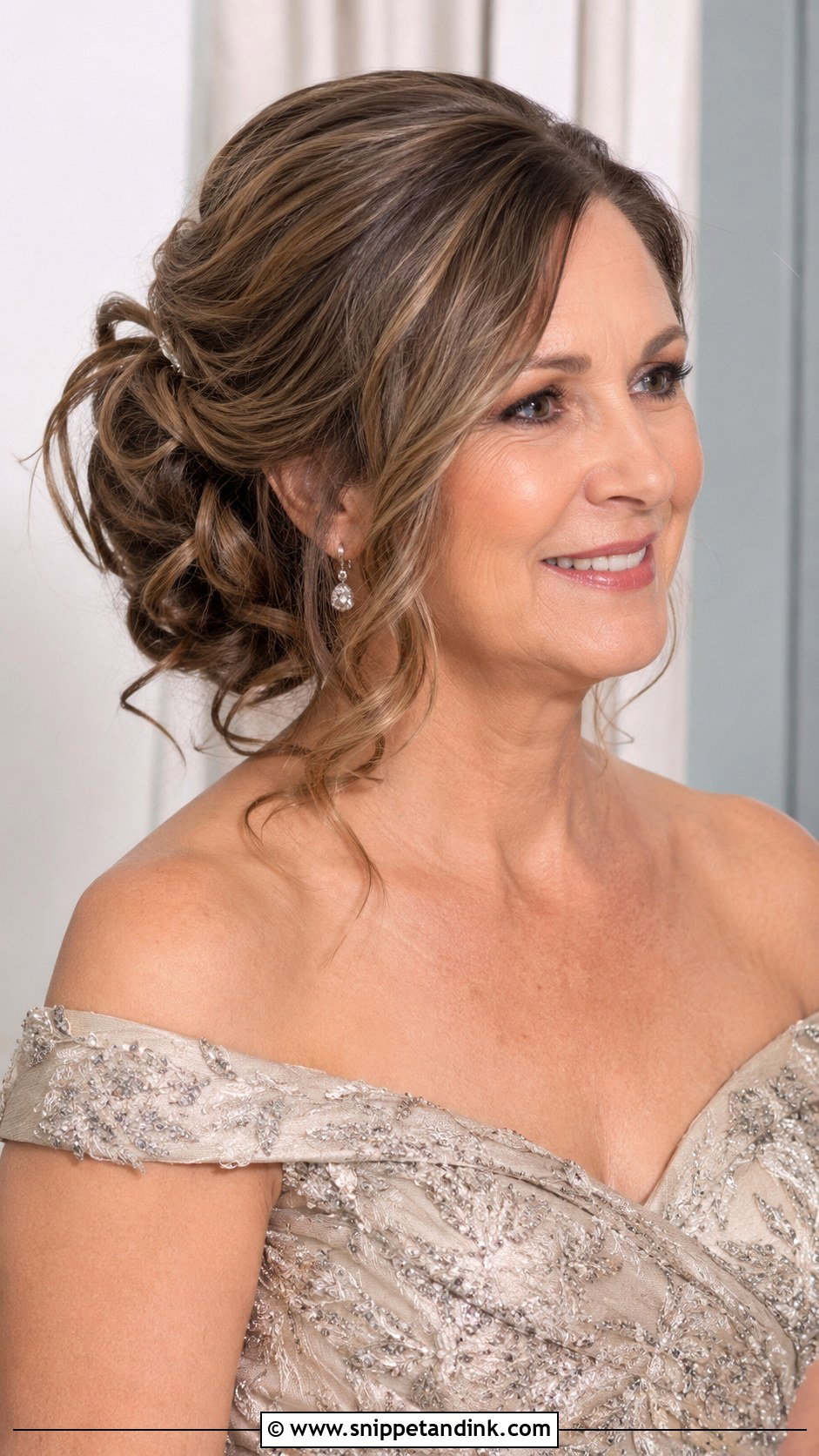 Side Swept Updo - Snippet and Ink - 20 Wedding Hairstyles for Mother of Groom