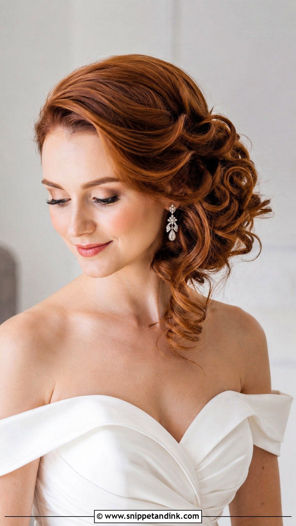 Side Swept Updo - Snippet and Ink - 25 Bridal Up Do Ideas