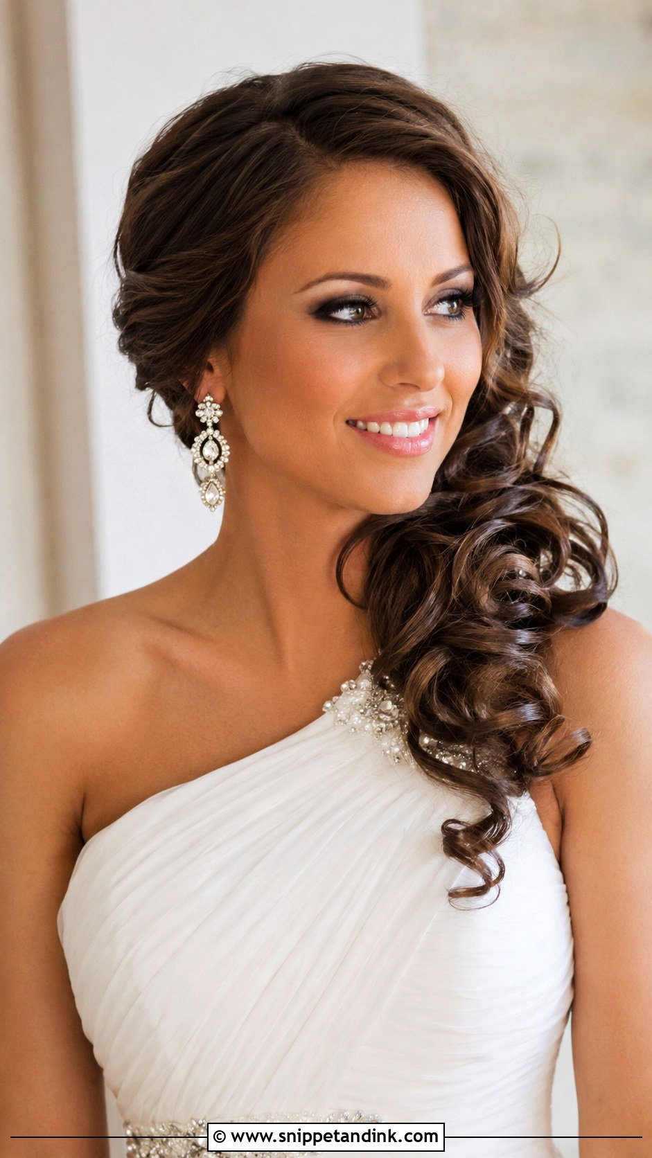 Side Swept Updo - Snippet and Ink - 25 Wedding Upstyles