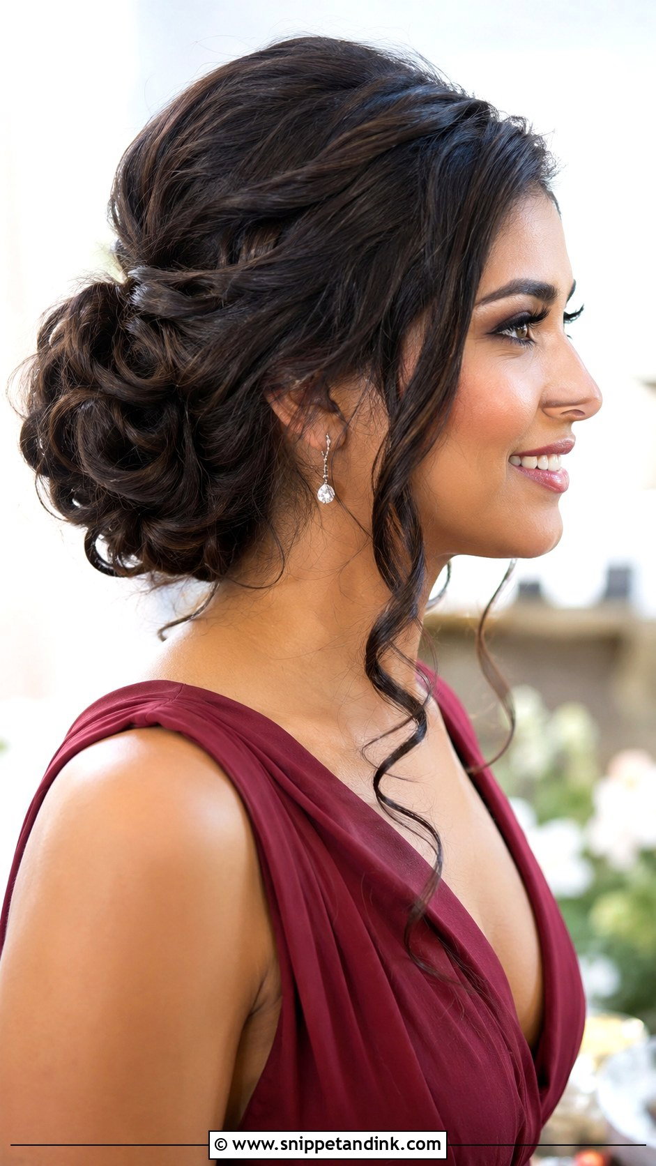Side Swept Updo Bridesmaid Hairstyle - Snippet and Ink - 20 Bridesmaid Hairstyles Side Swept