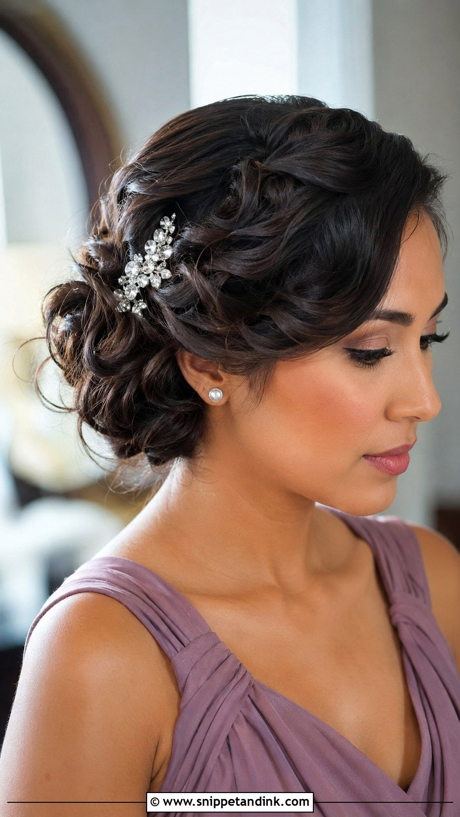Side Swept Updo For Short Hair - Snippet and Ink - 20 Bridesmaid Hairstyles Updo Short Hair