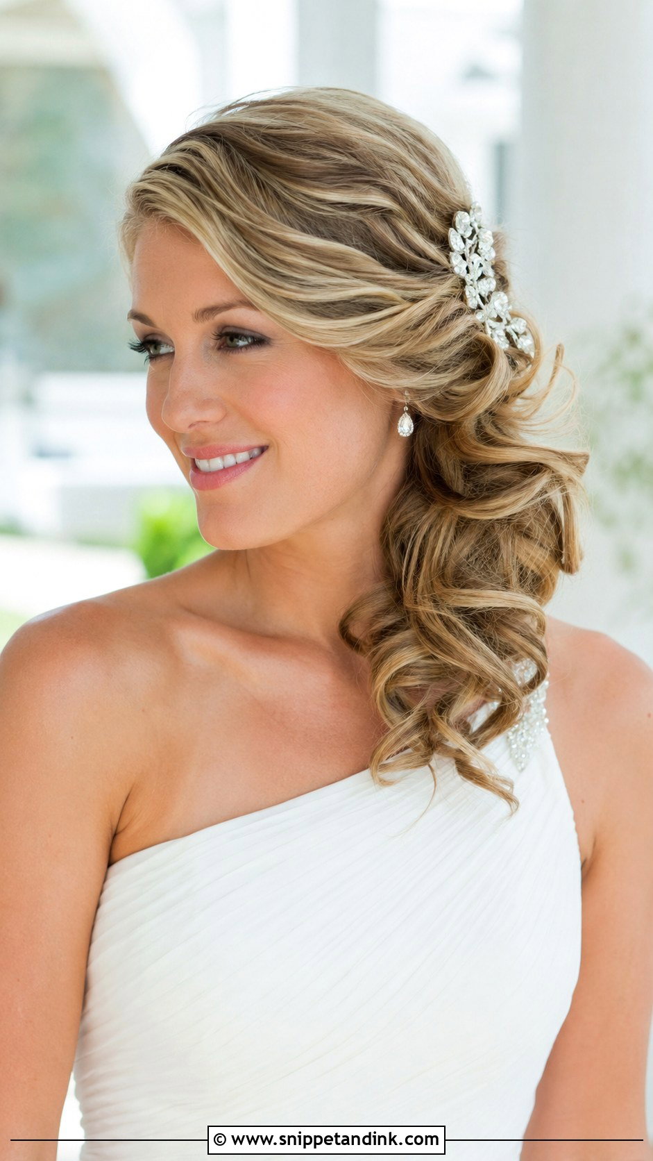 Side Swept Updo for Wedding - Snippet and Ink - 30 Updo Hairstyles for Wedding