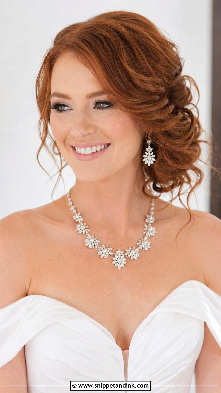 Side Swept Updo for Wedding - Snippet and Ink - 20 Haircut for Wedding Ideas