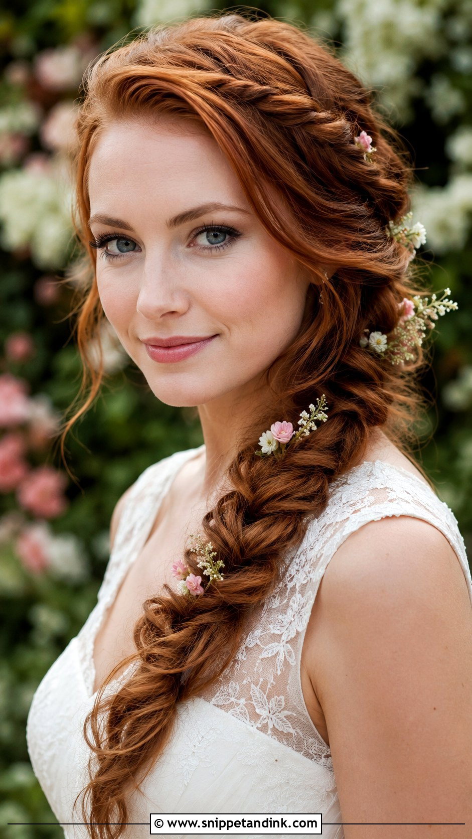 Side Swept Viking Braid Style - Snippet and Ink - 25 Viking Wedding Hair Ideas