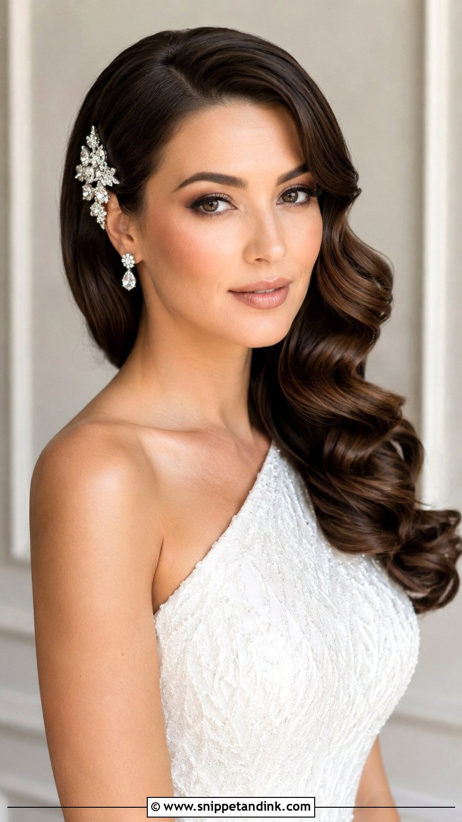 Side Swept Vintage Waves - Snippet and Ink - 25 Vintage Wedding Hairstyles