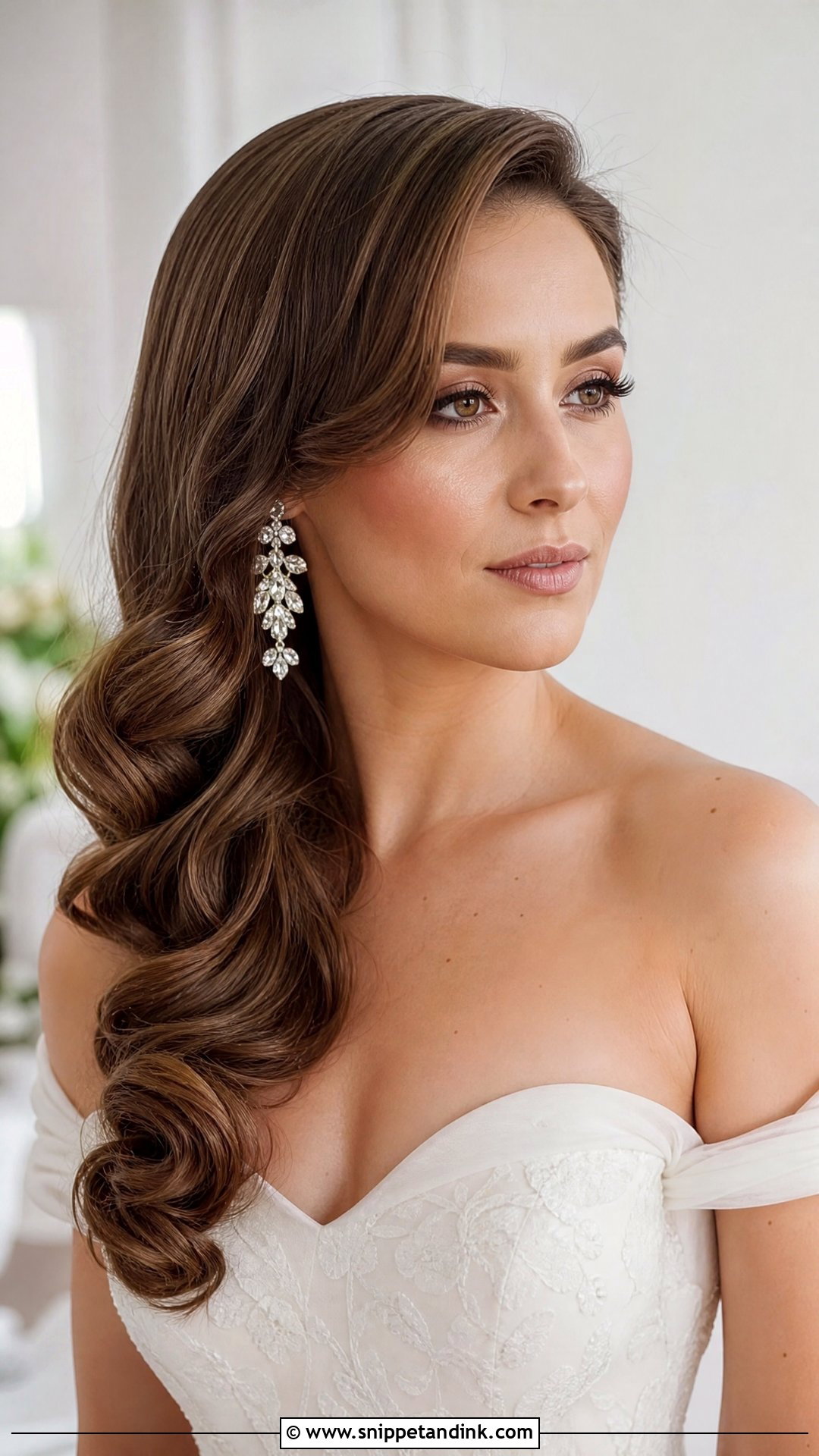 Side Swept Waves - Snippet and Ink - 20 Simple Bridal Hairstyles