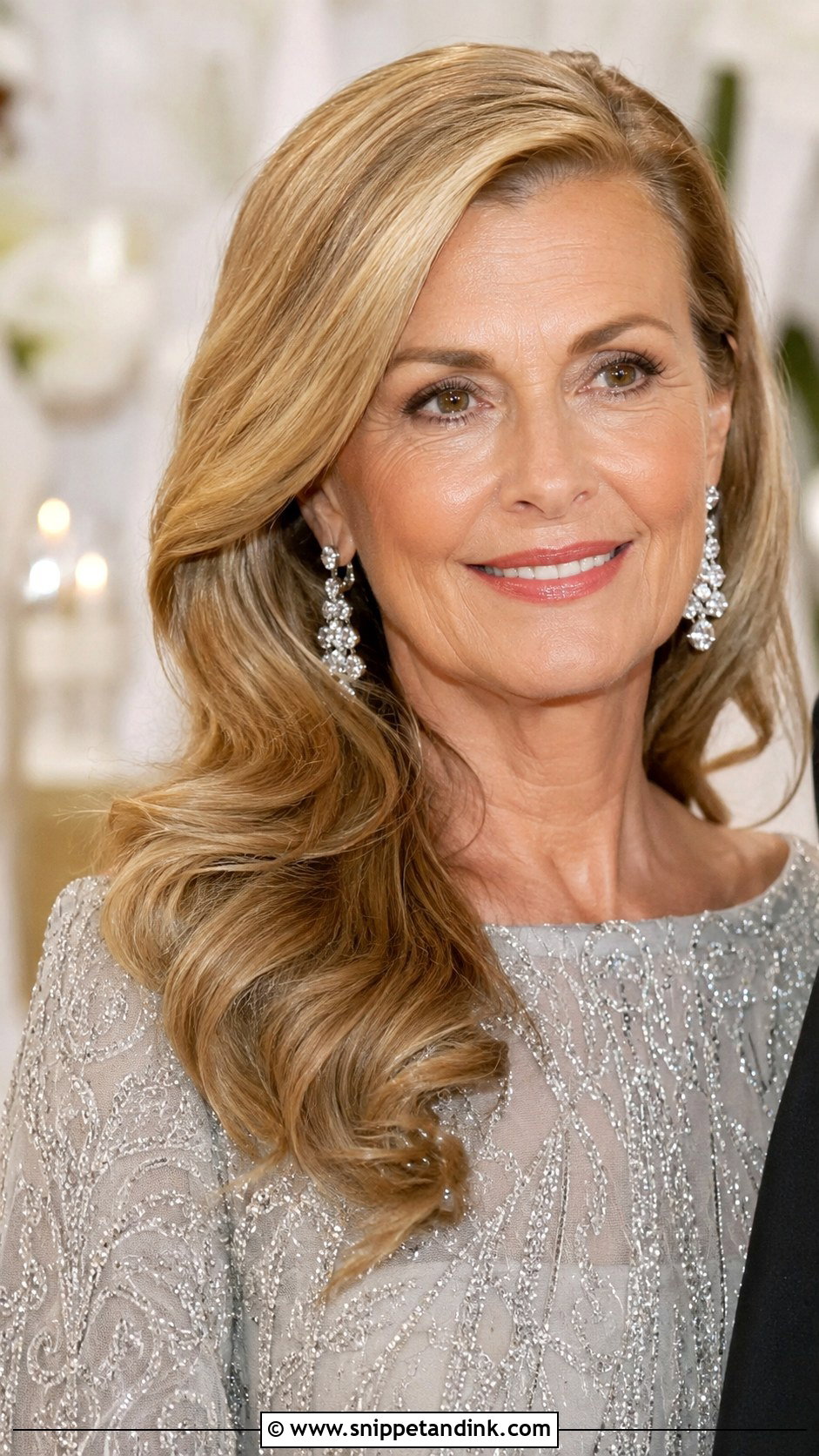 Side Swept Waves for Medium Hair - Snippet and Ink - 20 Mother of the Groom Medium Hairstyles