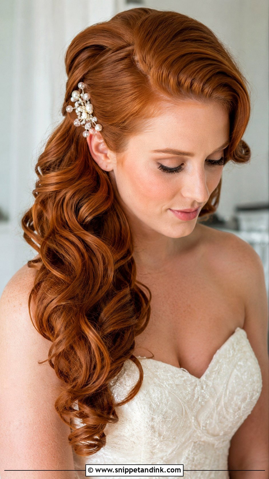 Side Swept Wedding Hair - Snippet and Ink - 15 Wedding Hair Designs