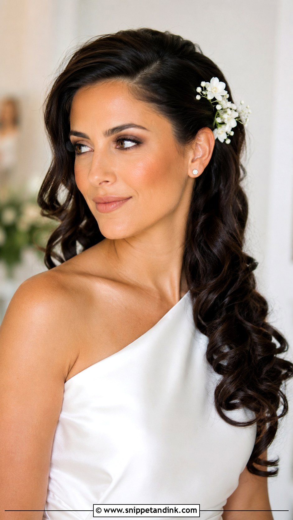 Side Swept Wedding Hair - Snippet and Ink - 15 Wedding Hair for Plus Size Brides