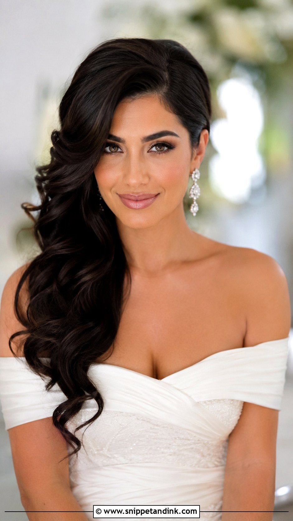 Side Swept Wedding Hairdo For Round Face - Snippet and Ink - 15 Hairdo for Round Face Wedding Ideas