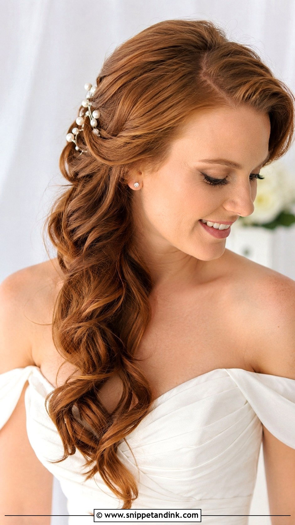 Side Swept Wedding Hairstyle - Snippet and Ink - 25 Best Wedding Hairstyles