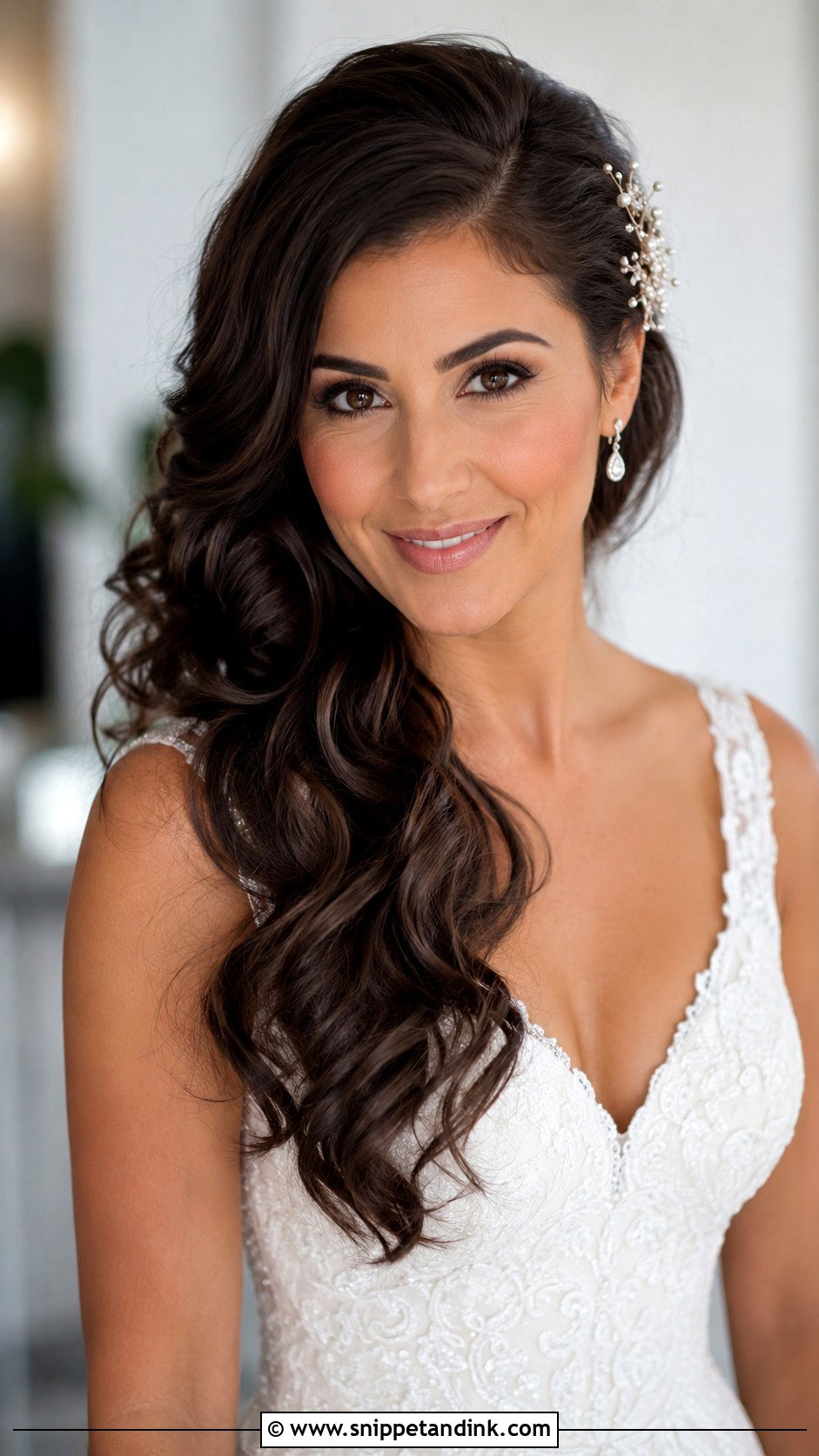Side Swept Wedding Hairstyle For Thinning Hair - Snippet and Ink - 15 Wedding Hairstyles for Thinning Hair