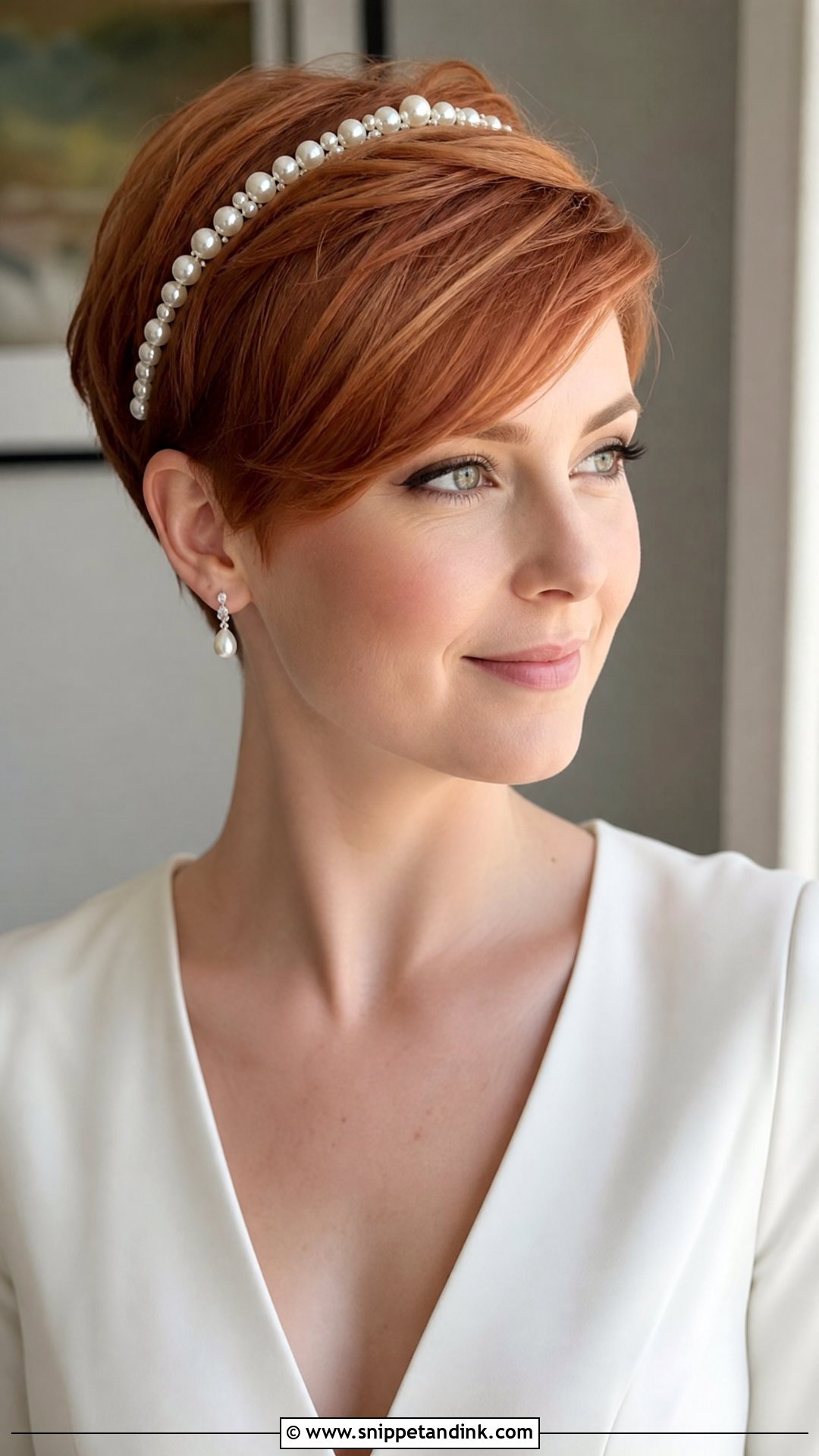 Side Swept Wedding Pixie - Snippet and Ink - 20 Wedding Siders Hairstyle Ideas
