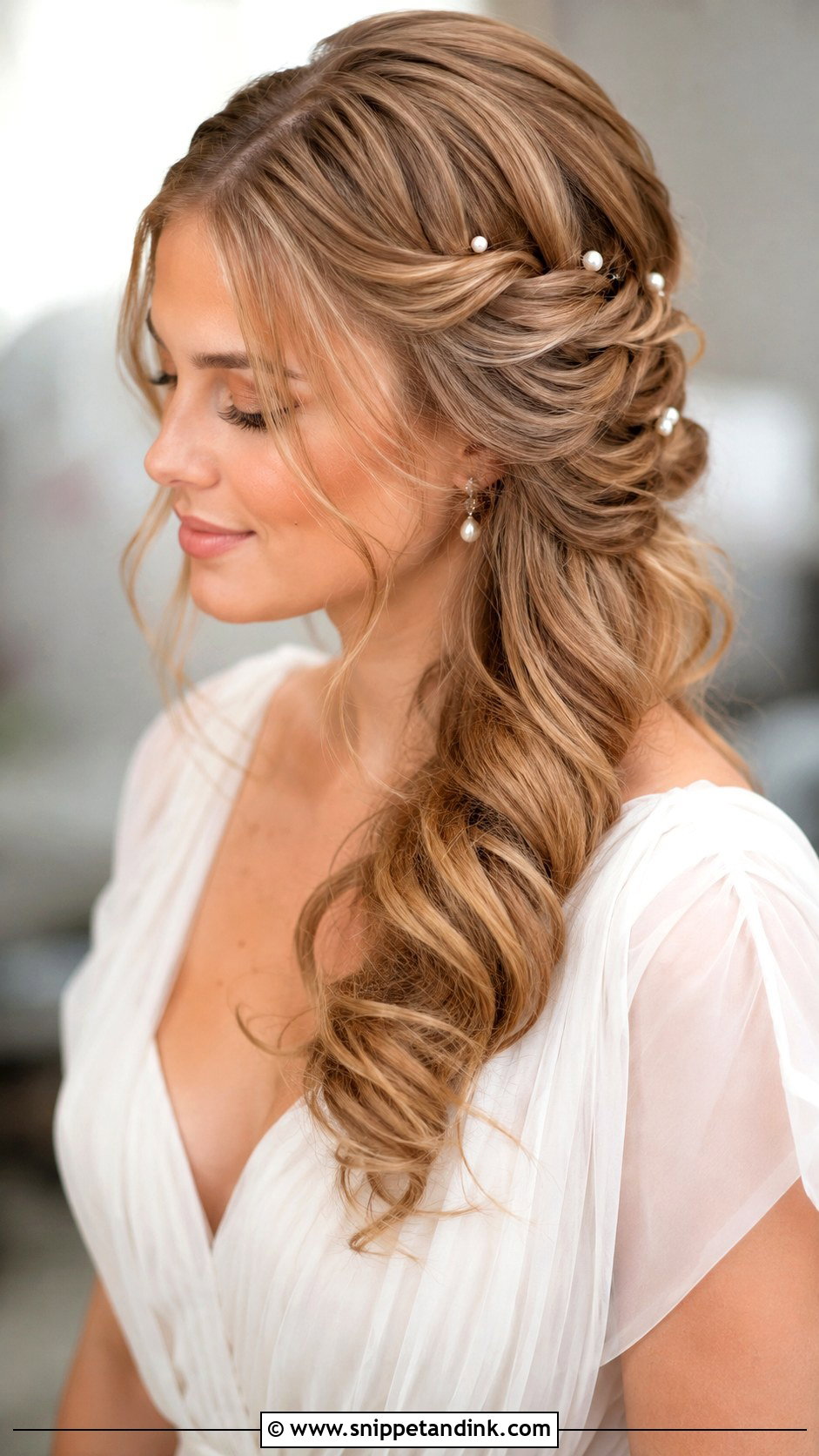 Side Twist Wedding Hairstyle - Snippet and Ink - 15 Wedding Hairstyles to the Side