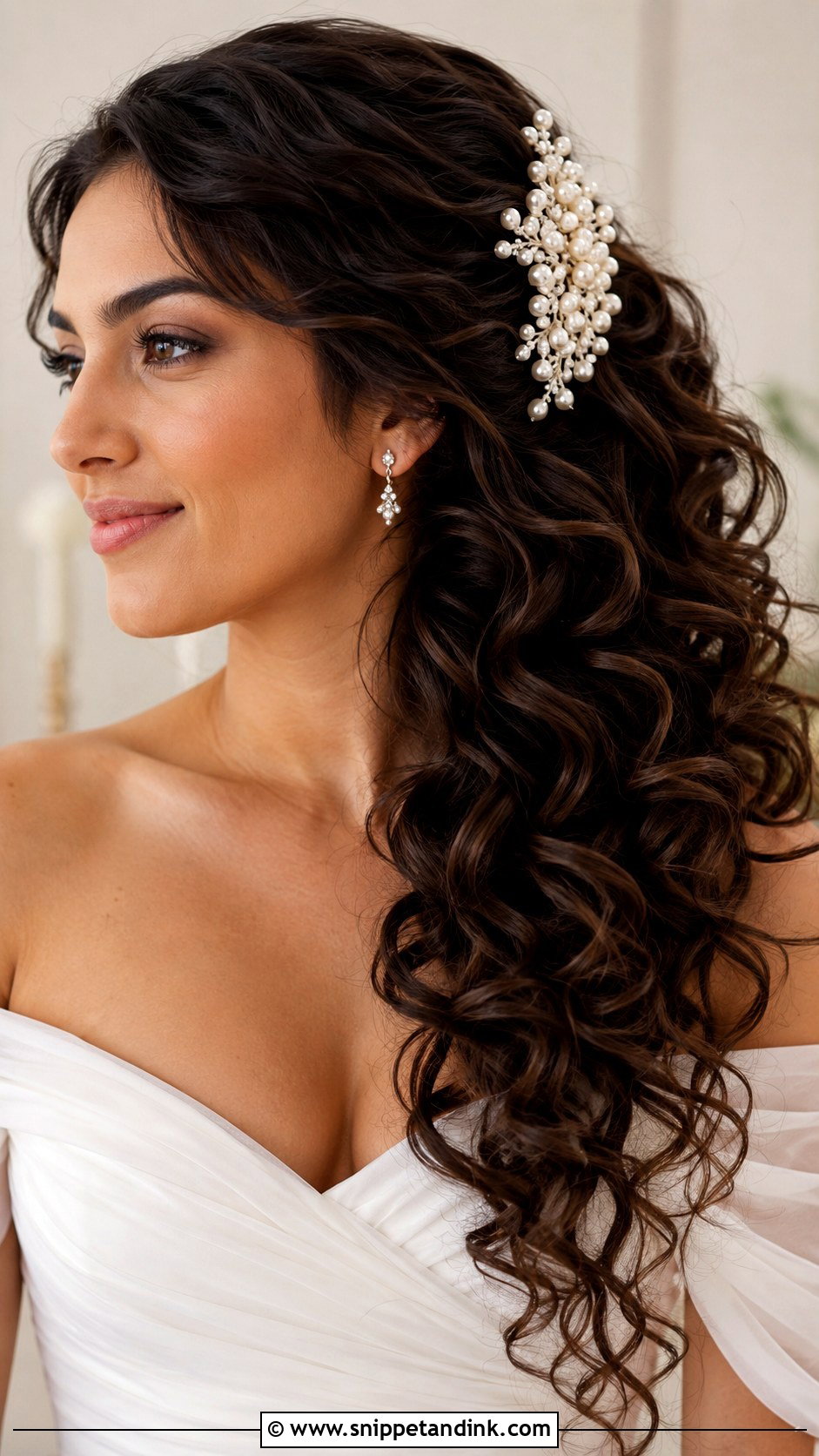 Side Wedding Hair Clip For Long Hair - Snippet and Ink - 15 Side Wedding Hair Clips