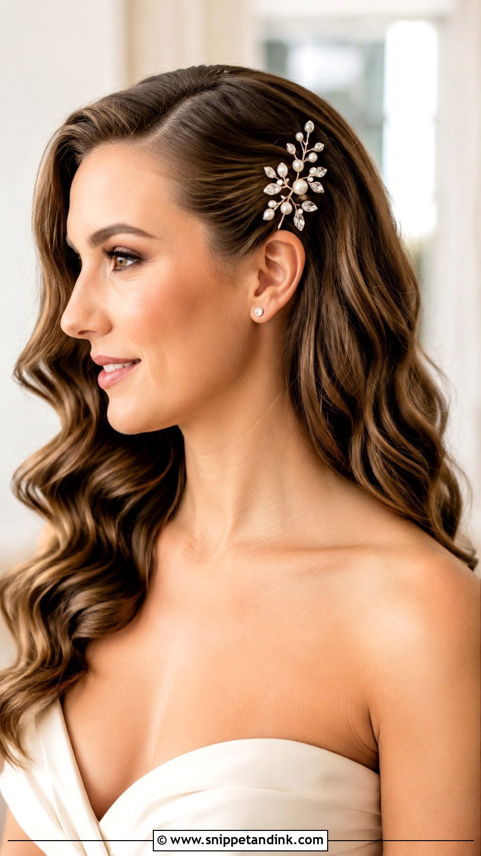 Side Wedding Hair Clip - Snippet and Ink - 15 Wedding Hair Clip Ideas