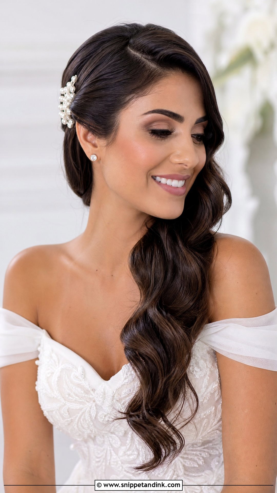 Side Wedding Ponytail - Snippet and Ink - 20 Tail Wedding Hairstyles