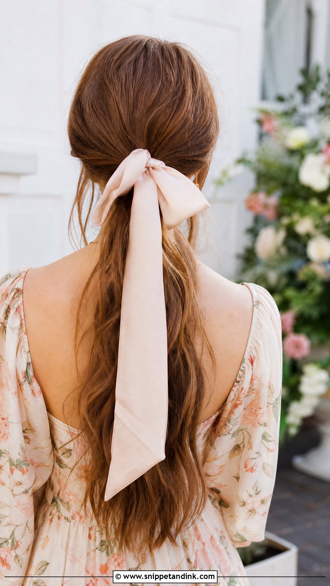 Silk Hair Ribbon for Wedding Guests - Snippet and Ink - 20 Wedding Guest Hair Accessories