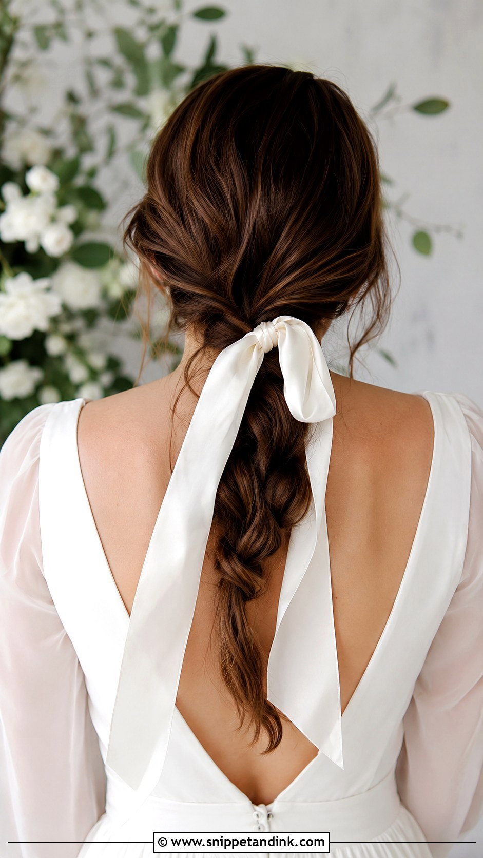 Silk Ribbon Hair Tie - Snippet and Ink - 20 Wedding Hair Accessories for Bride