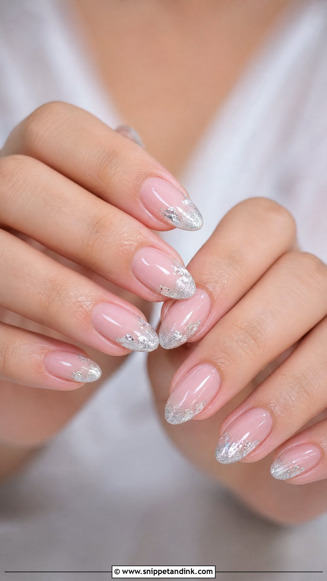 Silver Accent Bridesmaids Nails - Snippet and Ink - 30 Bridesmaids Nails