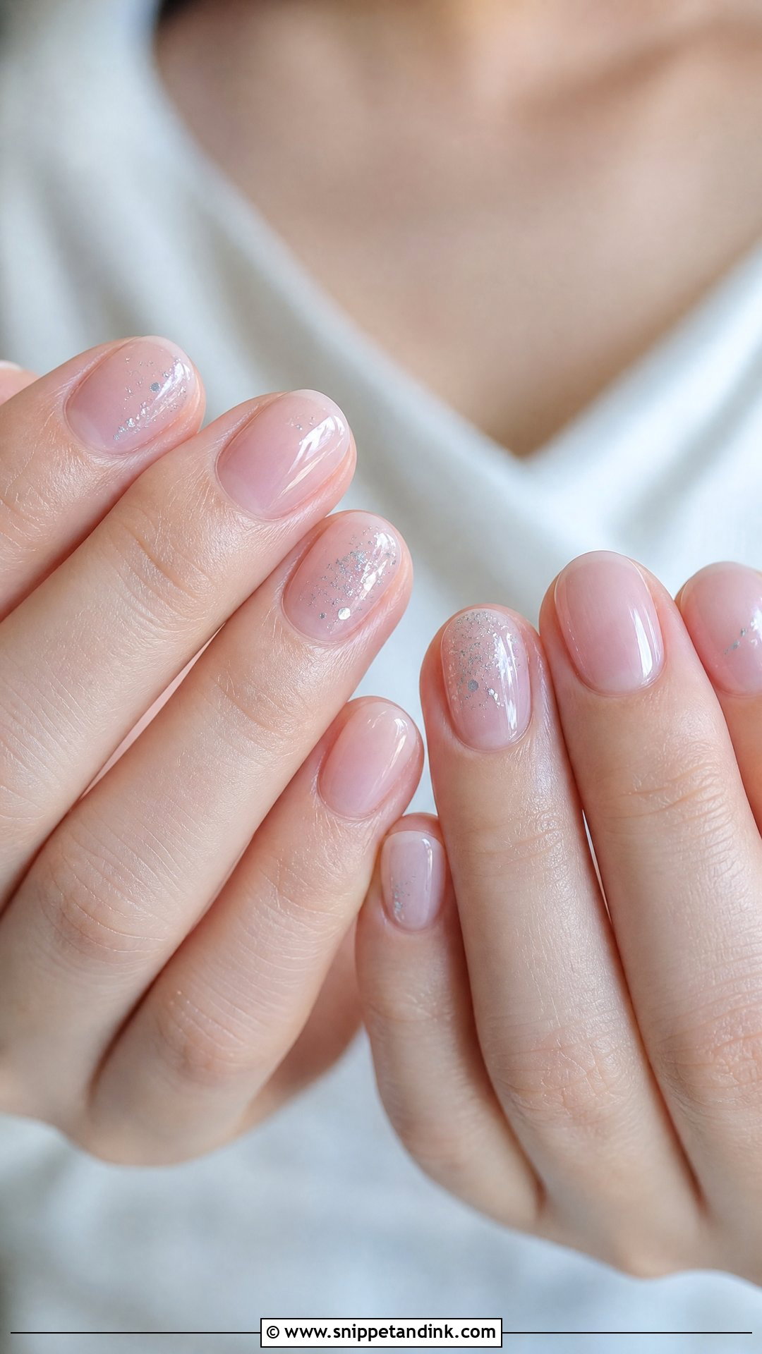 Silver Accent Wedding Guest Nails - Snippet and Ink - 25 Simple Wedding Guest Nails