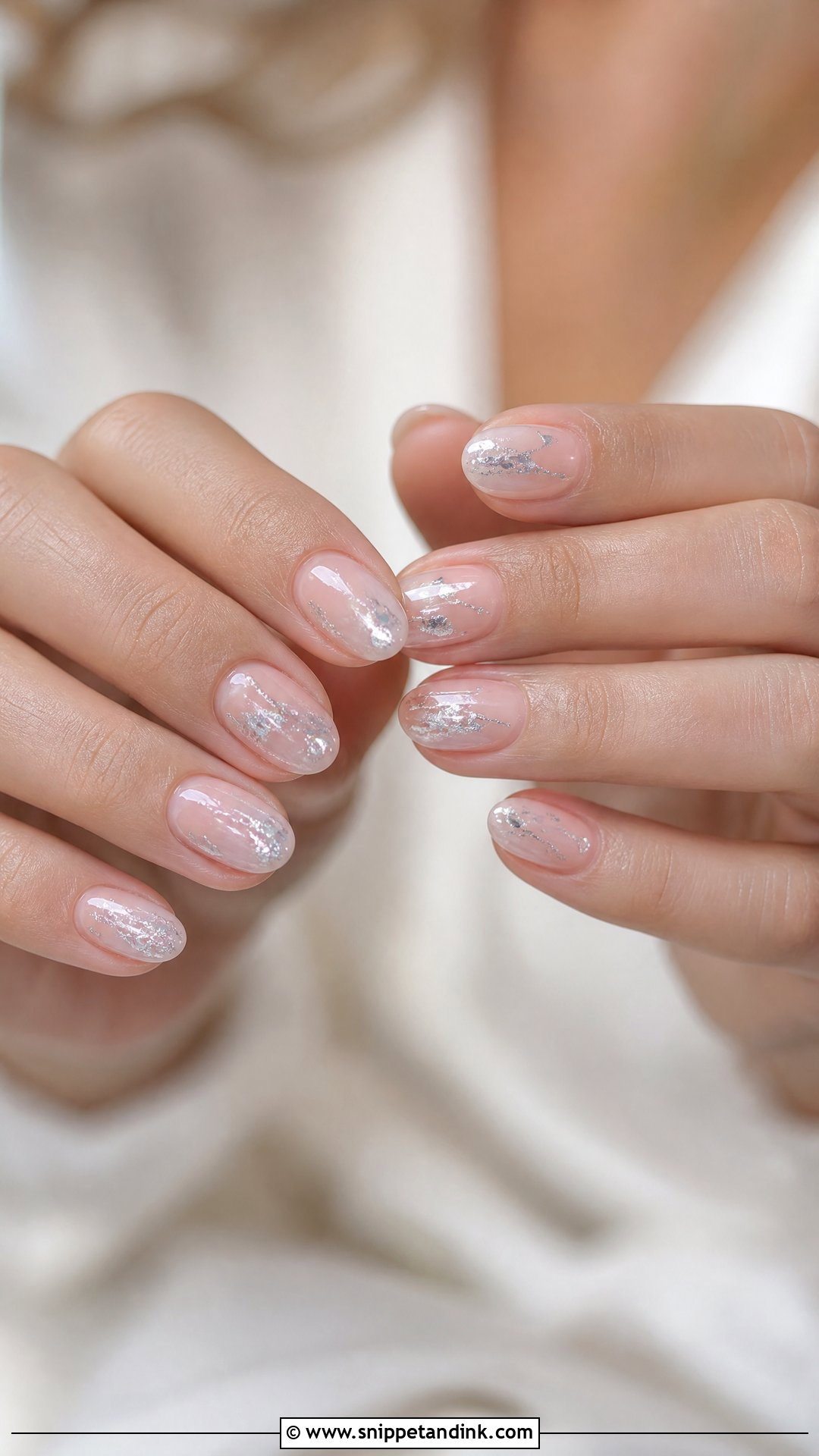 Silver Accent Wedding Nails - Snippet and Ink - 25 Nail Designs for Wedding