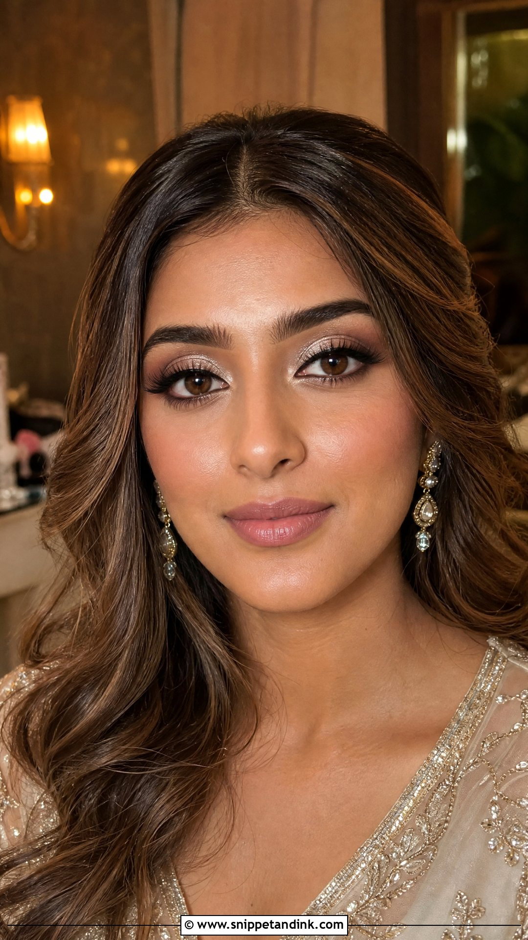 Silver And Champagne Bridal Makeup - Snippet and Ink - 20 Silver Bridal Makeup Ideas
