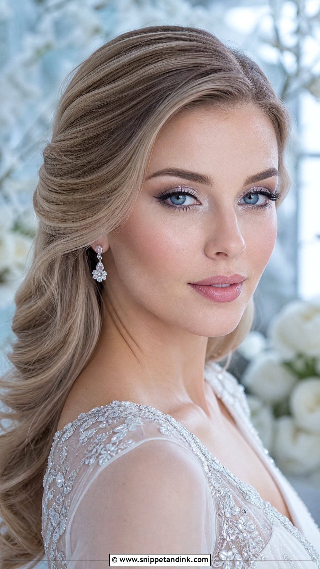 Silver Blue Eye Wedding Makeup - Snippet and Ink - 20 Blue Eye Wedding Makeup Ideas