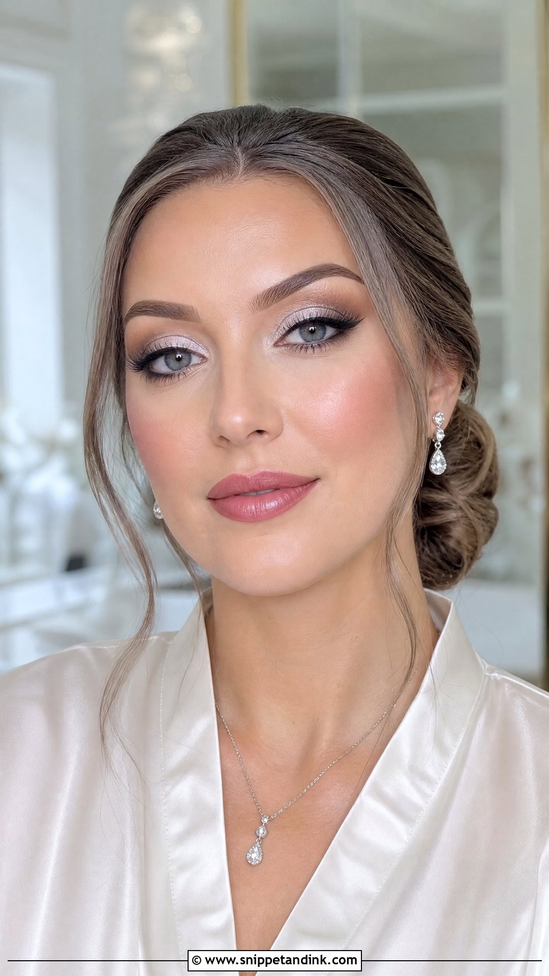 Silver Bridal Eye Makeup - Snippet and Ink - 30 Bridal Eye Makeup Ideas