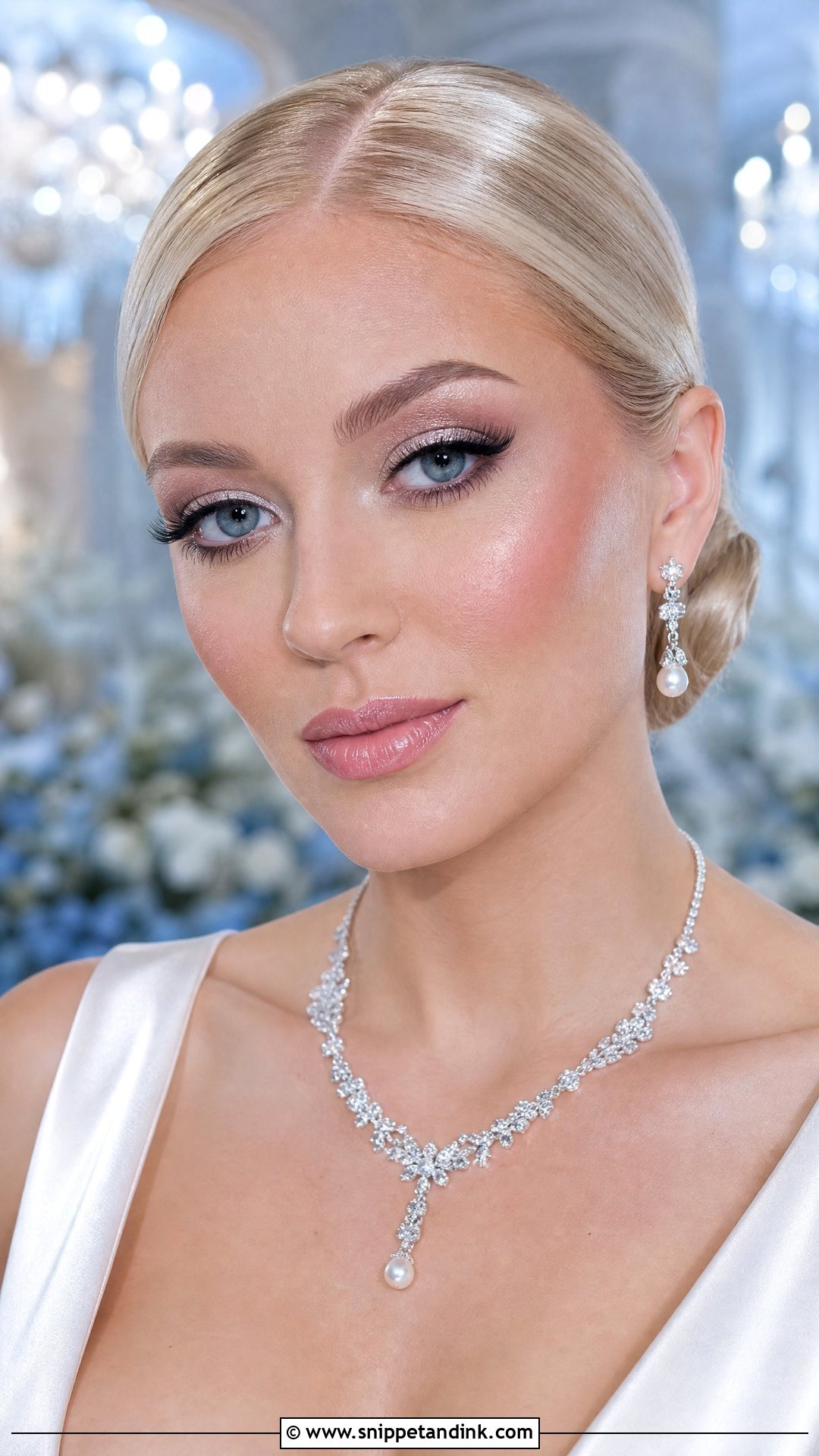 Silver Bridal Eye Makeup - Snippet and Ink - 20 Bridal Makeup Eyes