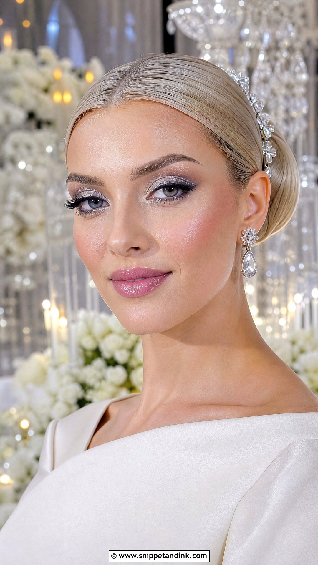 Silver Bridal Eyeshadow - Snippet and Ink - 25 Bridal Eyeshadow Ideas