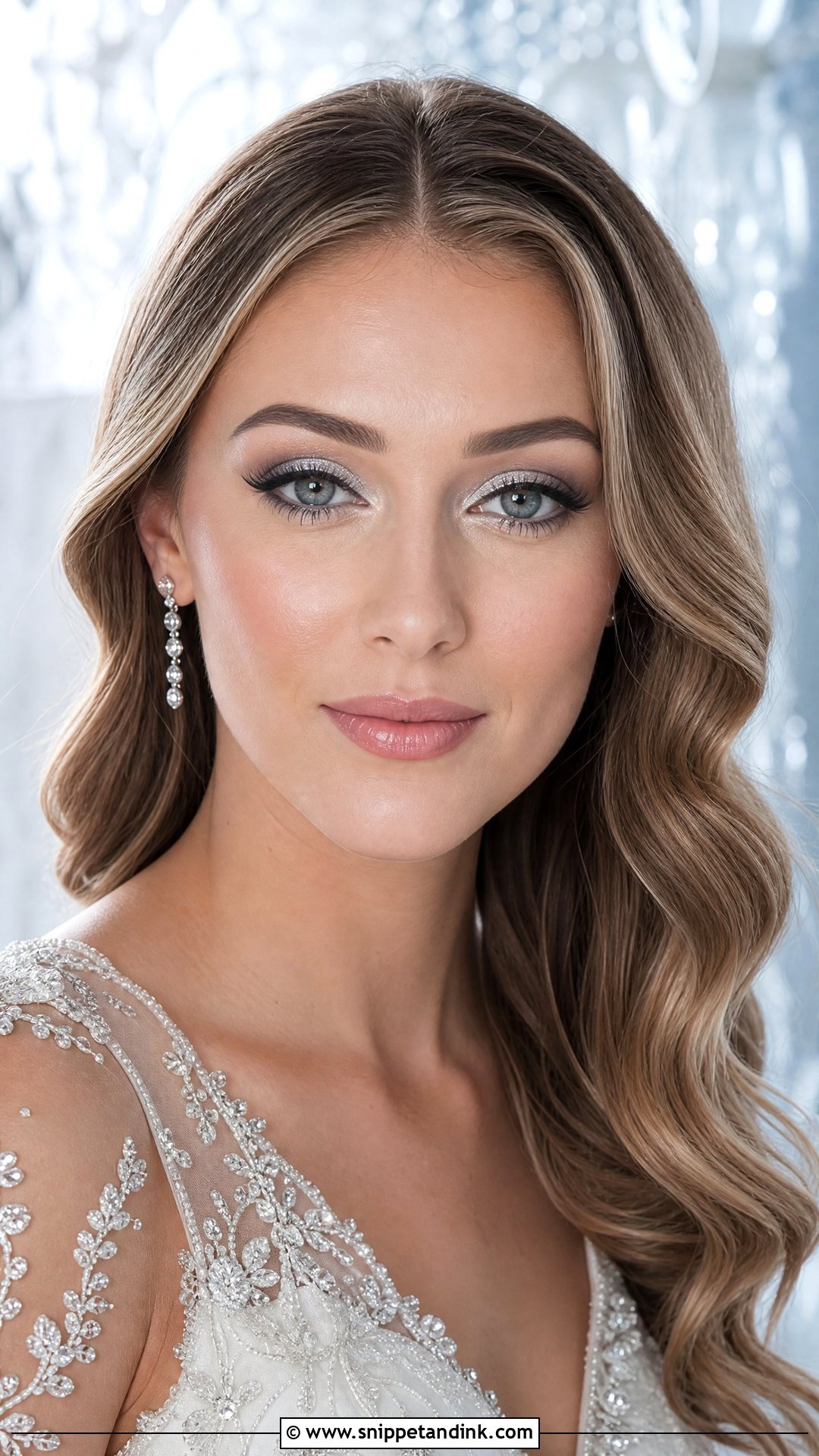 Silver Bridal Eyeshadow - Snippet and Ink - 20 Bridal Eyeshadow Makeup Ideas