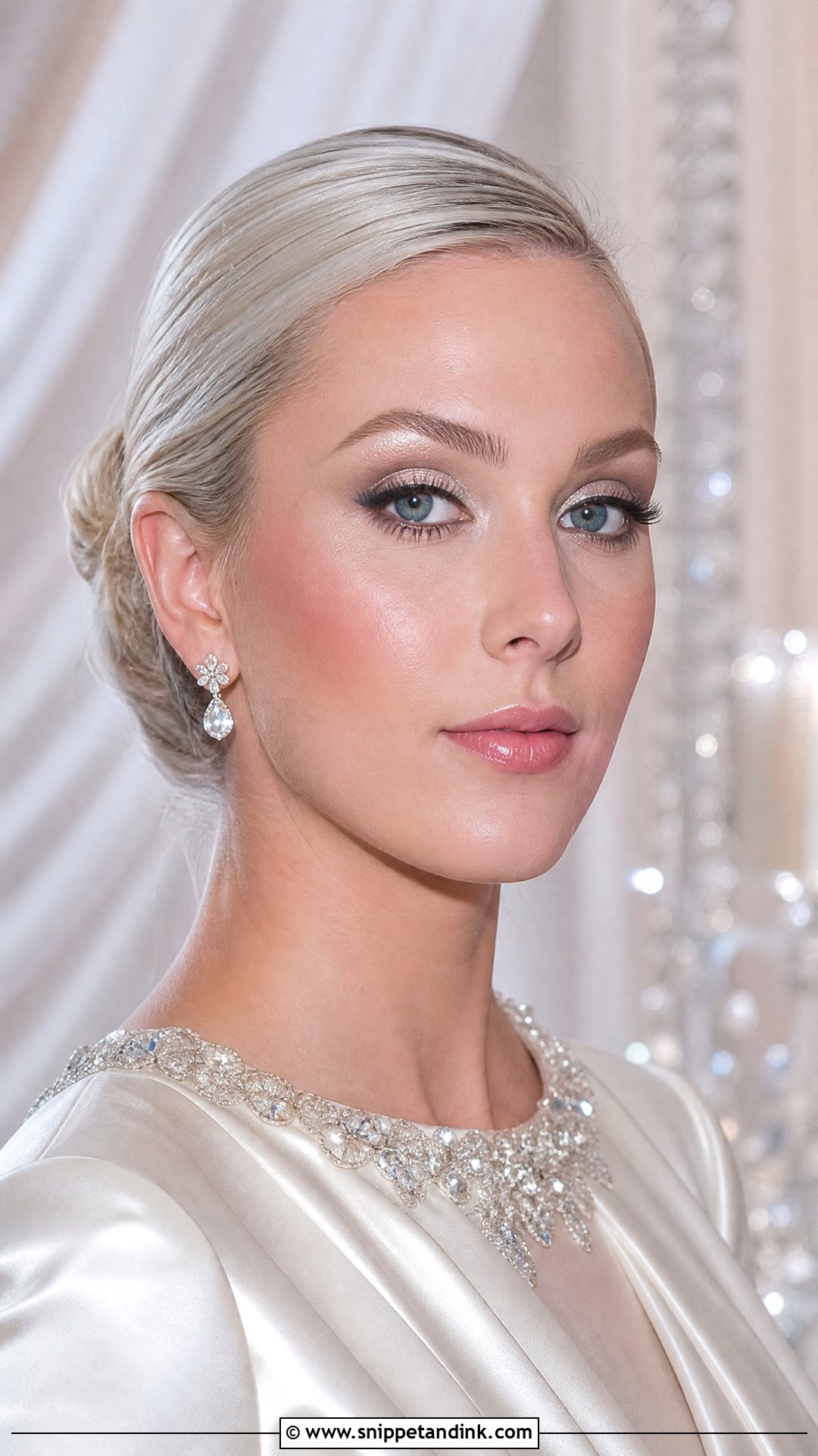 Silver Bridal Glam Makeup - Snippet and Ink - 25 Wedding Glam Makeup Brides