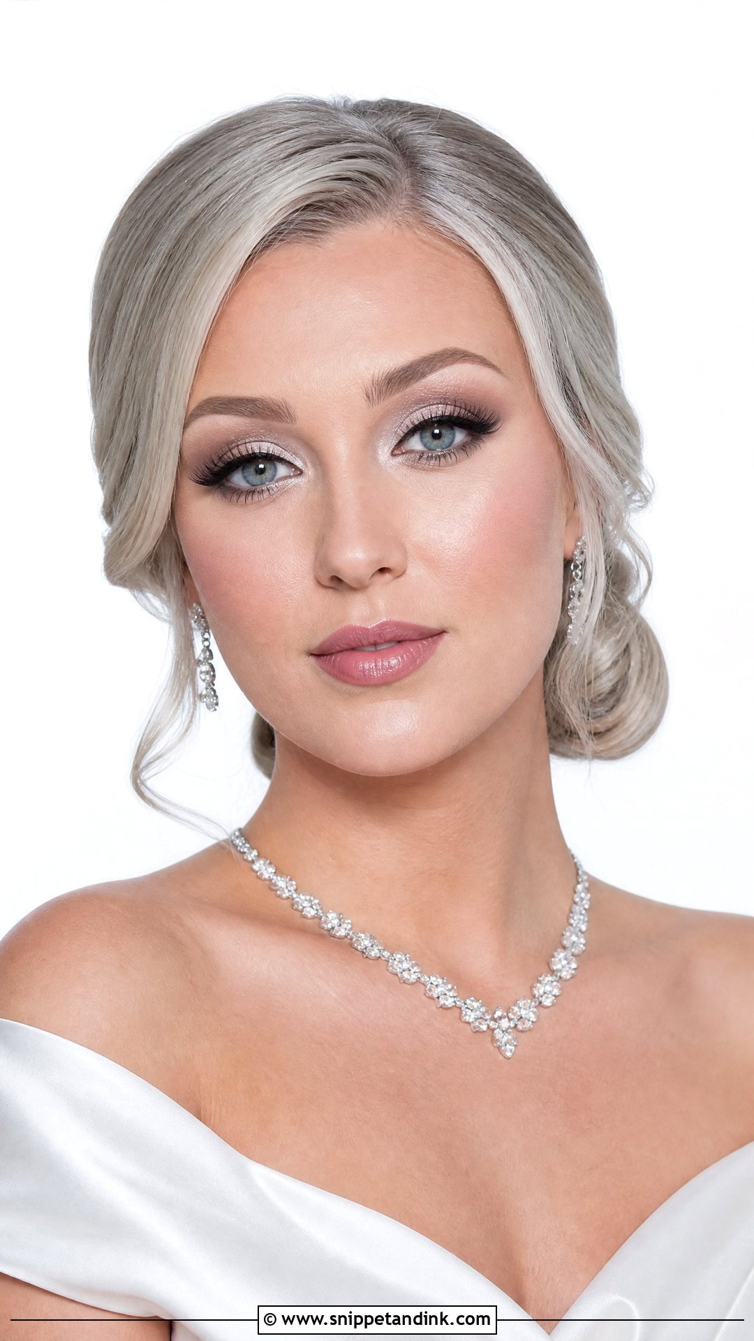 Silver Bridal Makeup - Snippet and Ink - 35 Bridal Makeup Ideas