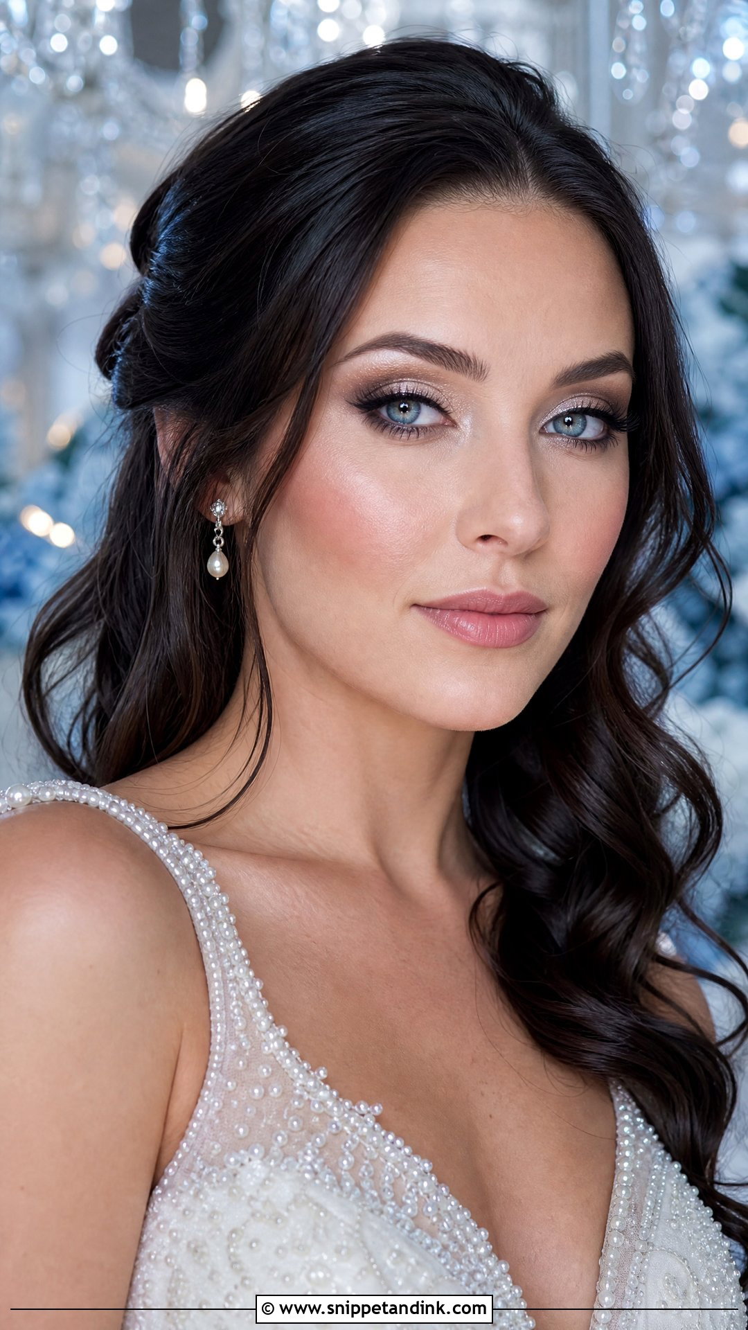 Silver Bridal Makeup For Blue Eyes Brunette - Snippet and Ink - 25 Bridal Makeup for Blue Eyes Brunette