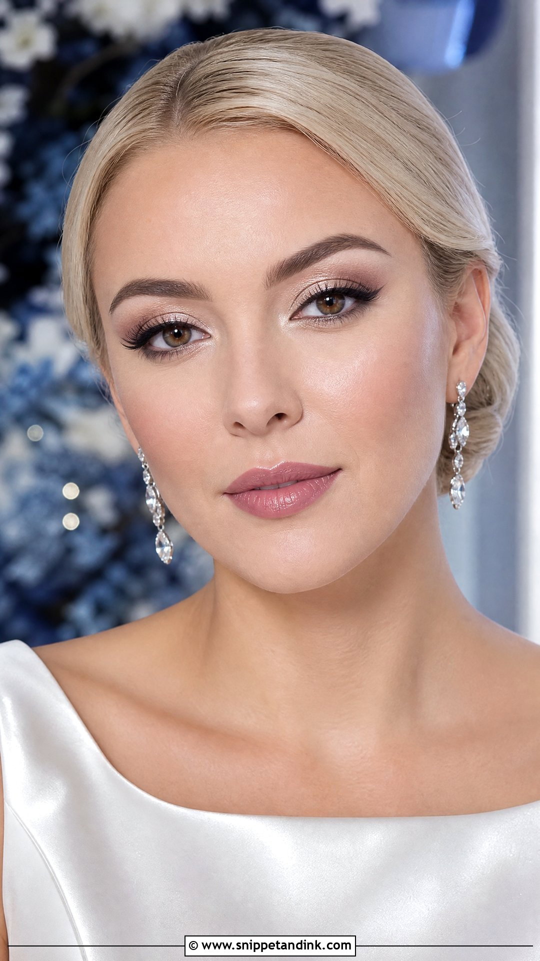 Silver Bridal Makeup For Brown Eyes - Snippet and Ink - 20 Brown Eye Bridal Makeup Ideas