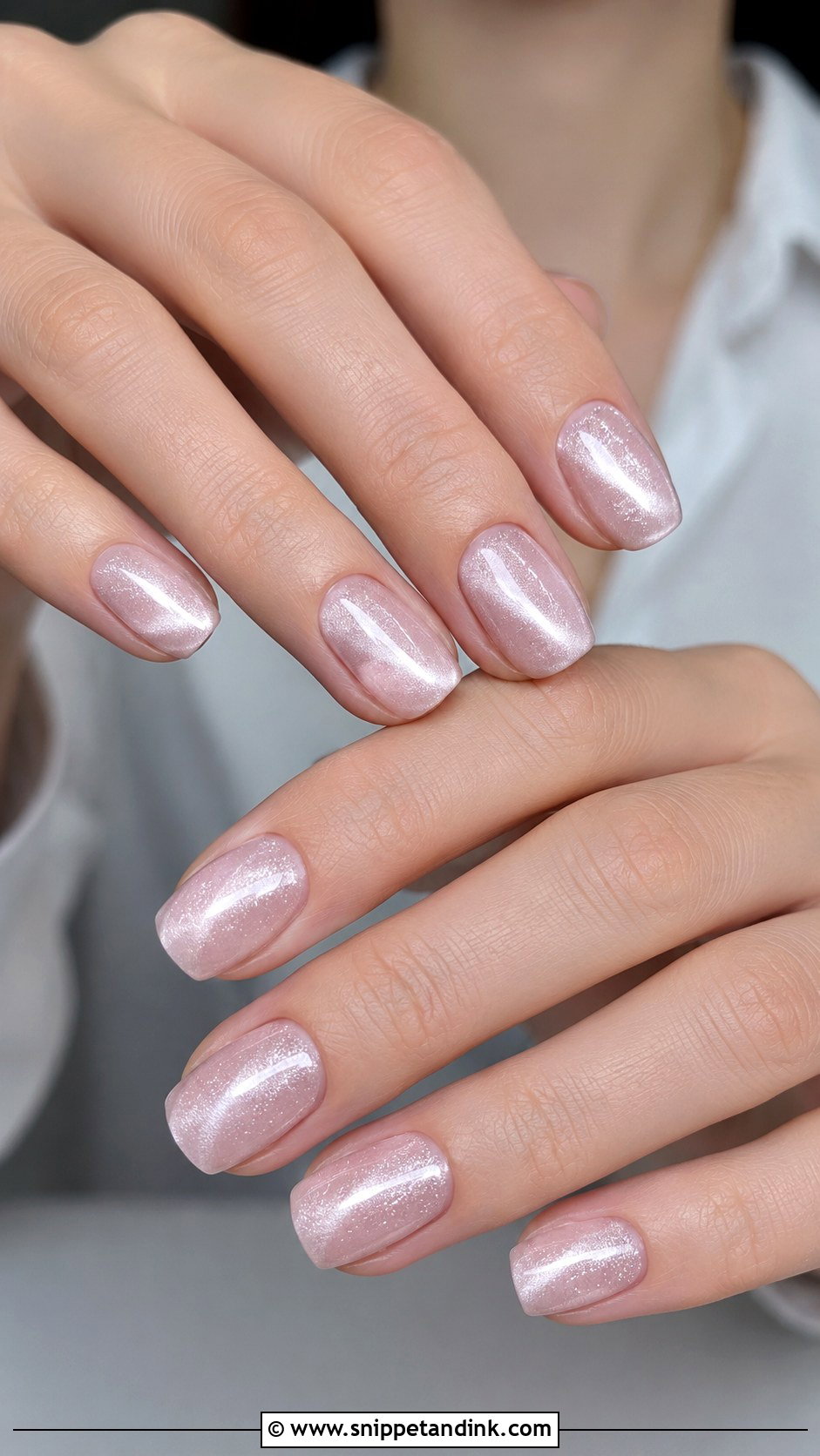 Silver Cat Eye Bridal Wedding Nails - Snippet and Ink - 20 Cat Eye Bridal Wedding Nails