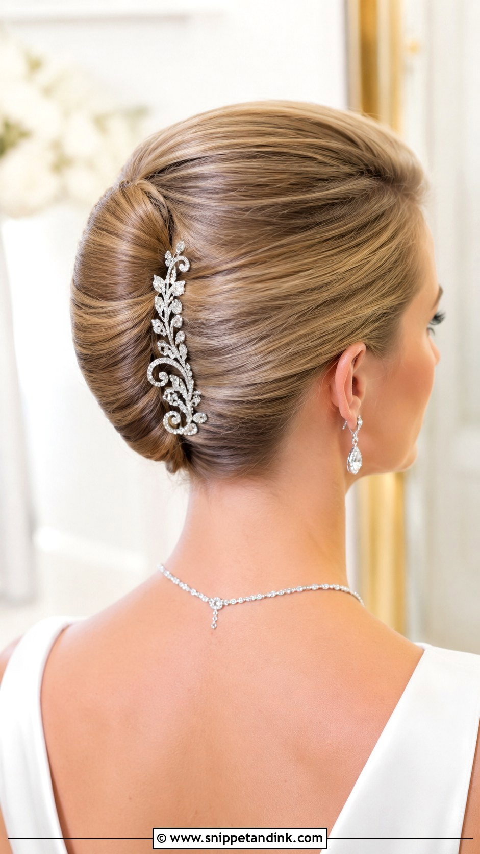 Silver Crystal Hair Comb for Classic Brides - Snippet and Ink - 20 Wedding Hair Comb Ideas