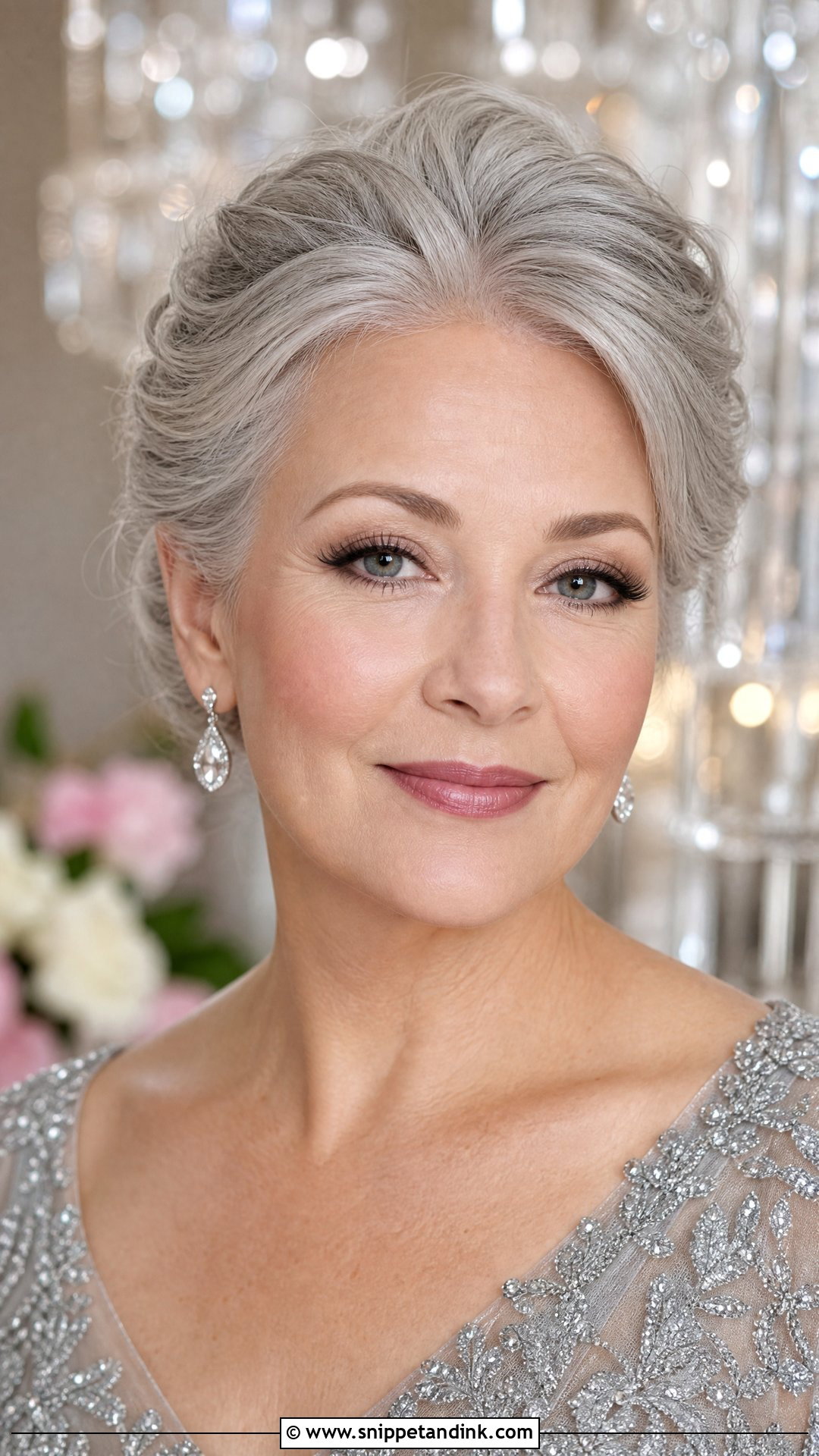 Silver Dress Mother Of The Groom Makeup Look - Snippet and Ink - 20 Mother of the Groom Makeup Looks
