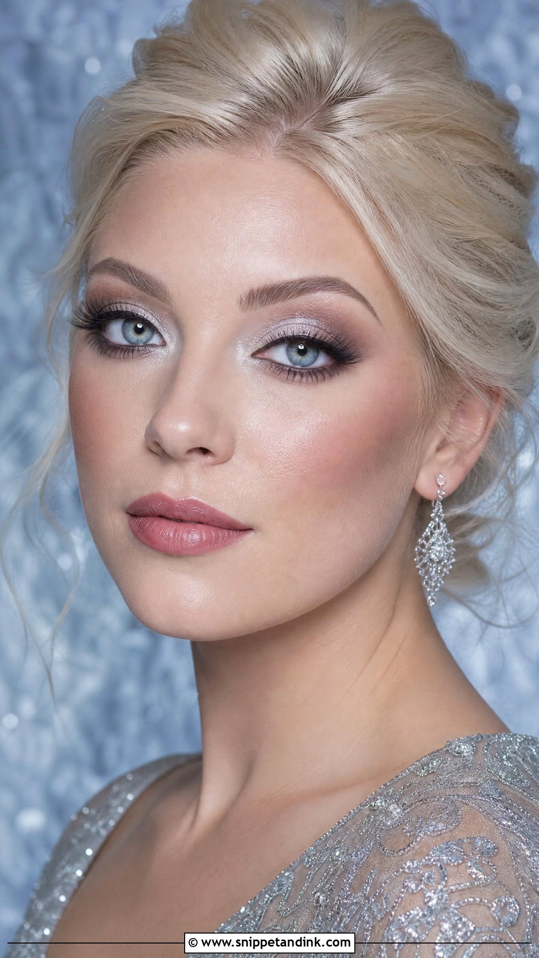 Silver Eye Winter Wedding Makeup - Snippet and Ink - 25 Winter Wedding Makeup Ideas