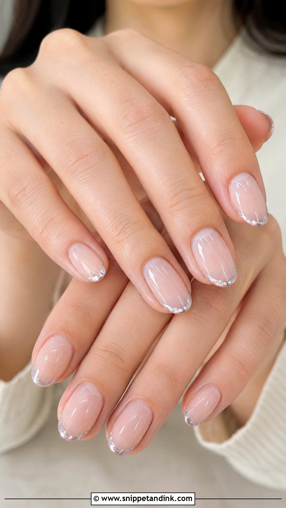 Silver Gel Wedding Nails - Snippet and Ink - 20 Gel Wedding Nails for Bride