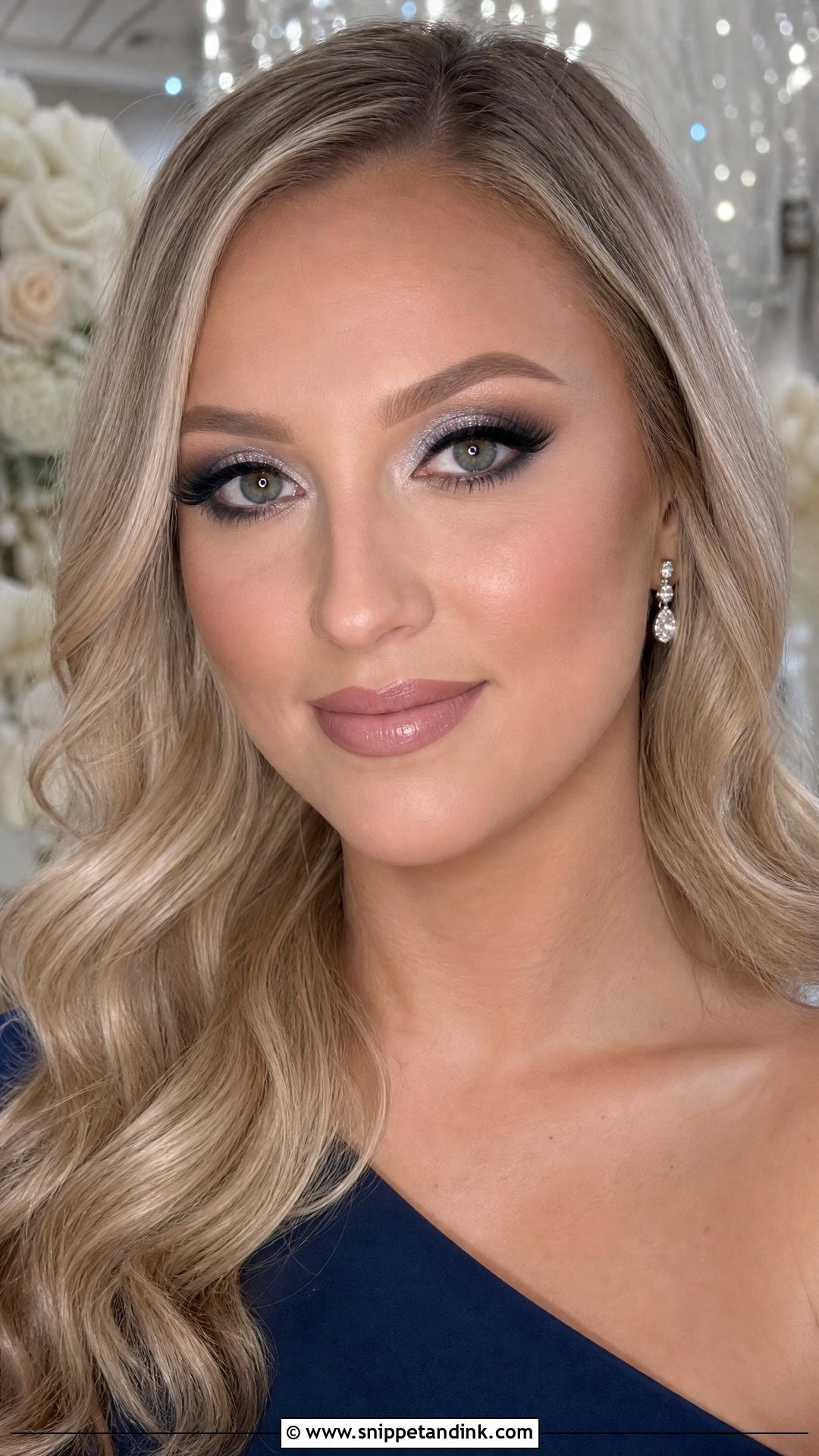 Silver Glam Wedding Makeup - Snippet and Ink - 20 Glam Makeup Looks Wedding