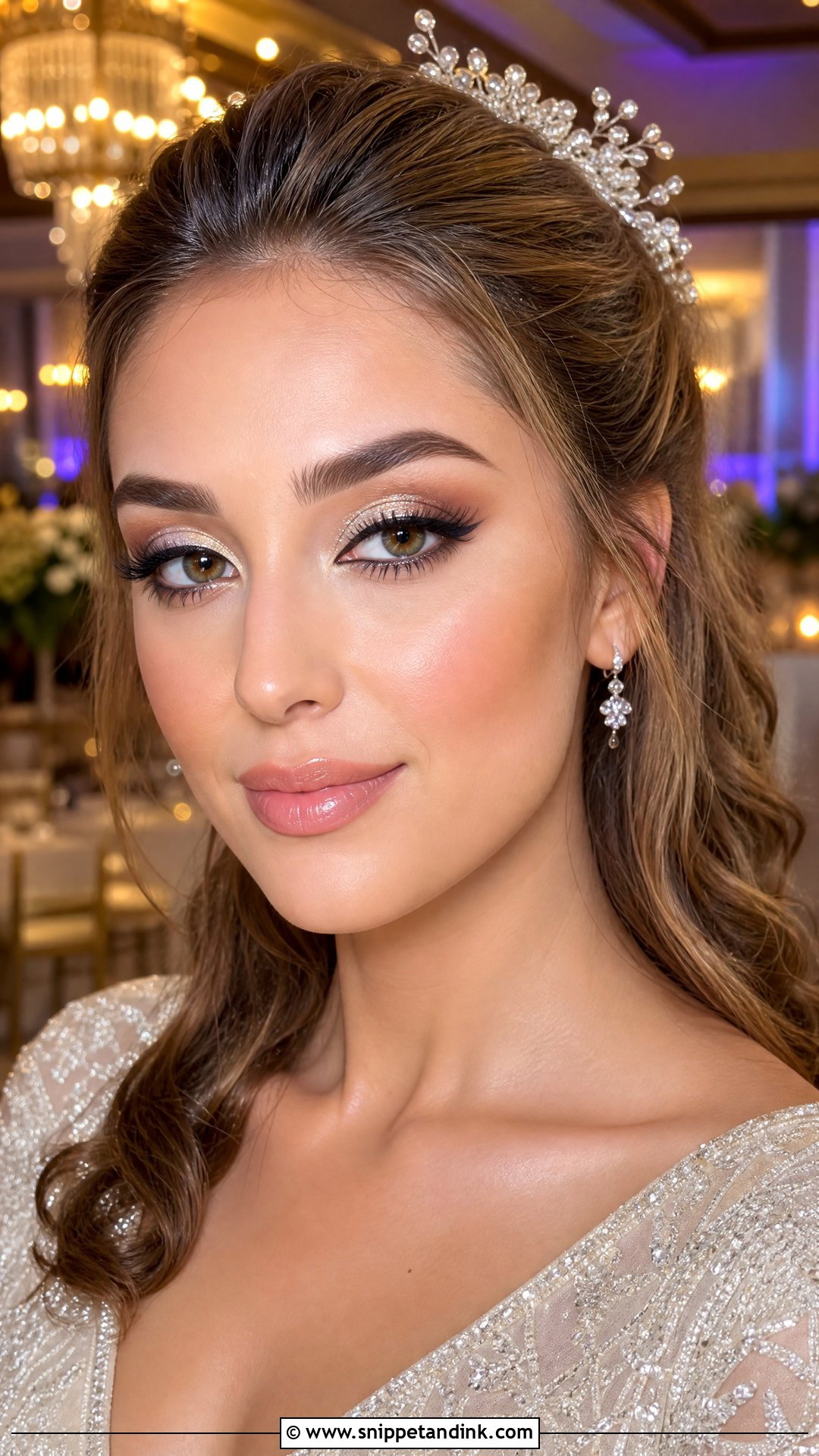 Silver Glitter Bridal Makeup - Snippet and Ink - 20 Silver Bridal Makeup Ideas