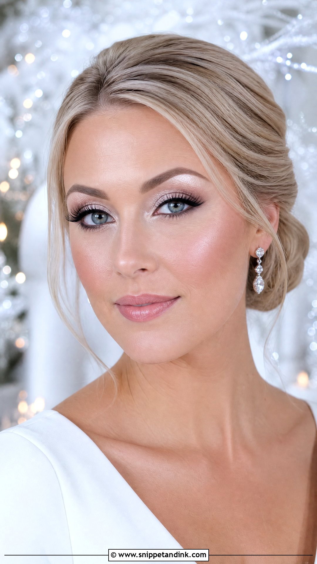 Silver Glitter Bridal Makeup - Snippet and Ink - 20 Glitter Bridal Makeup Ideas