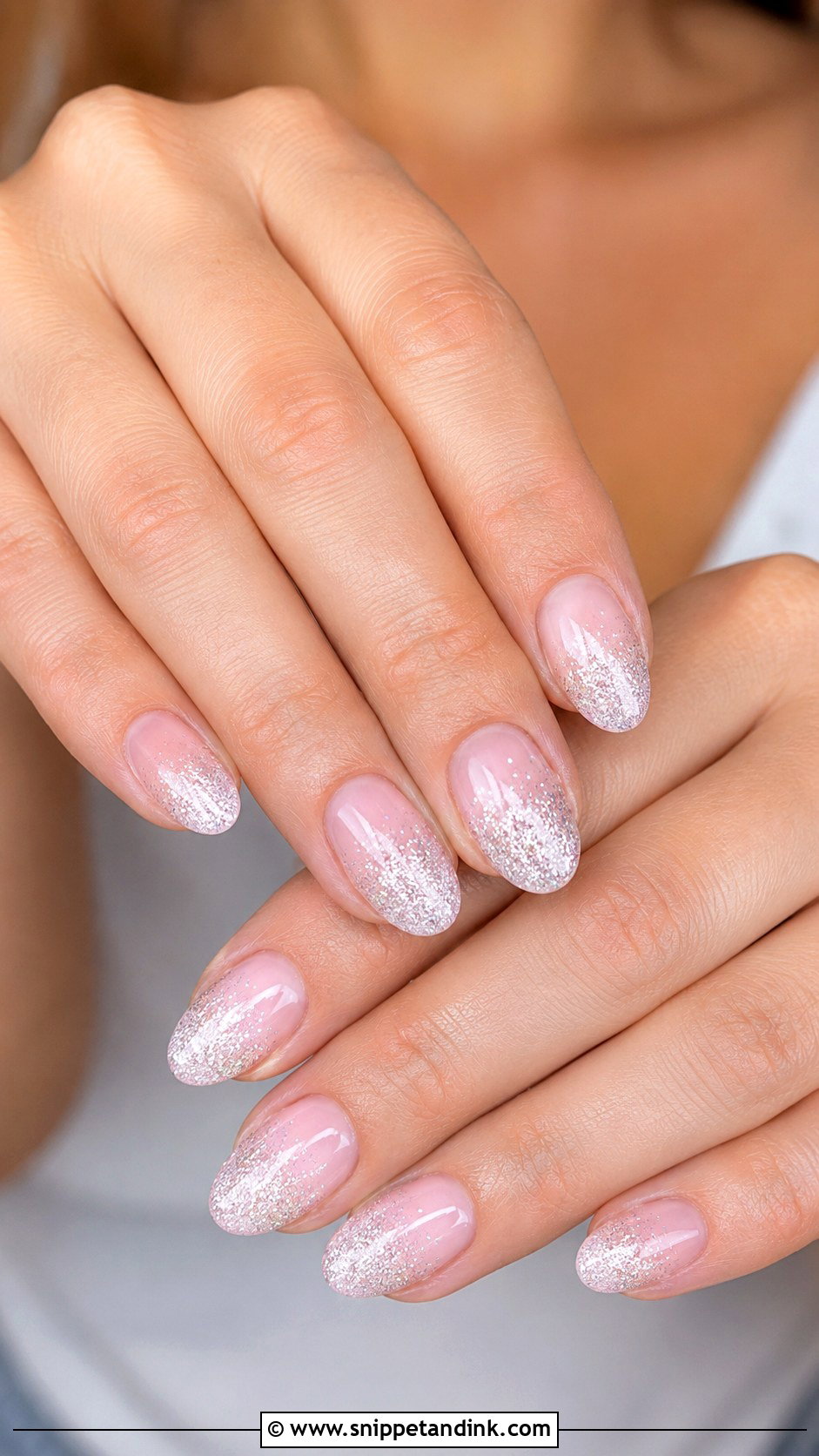Silver Glitter Bridal Nails - Snippet and Ink - 20 Elegant Bridal Nail Designs Brides