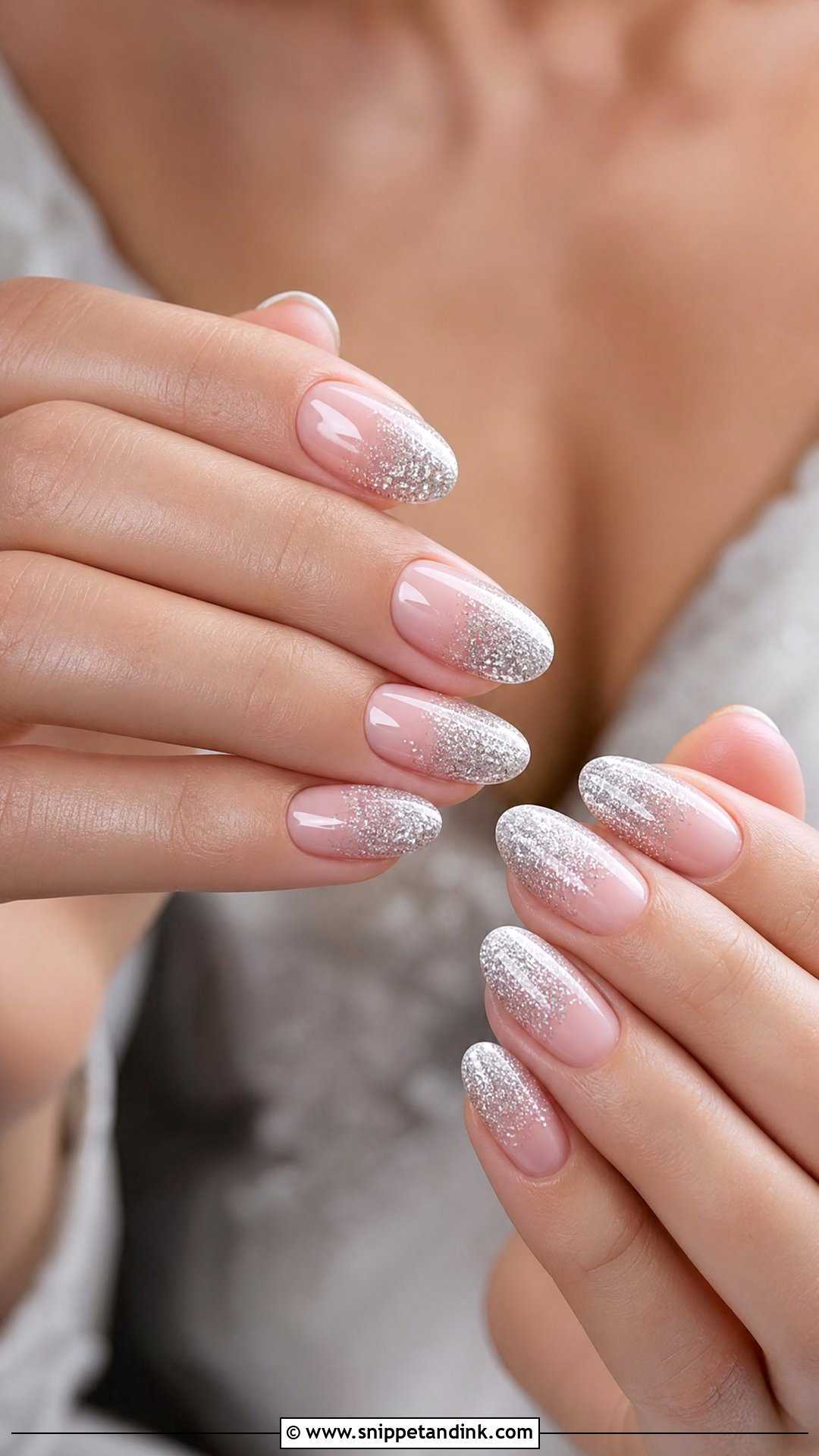 Silver Glitter Bride Wedding Nails - Snippet and Ink - 25 Nail Designs for the Bride Wedding