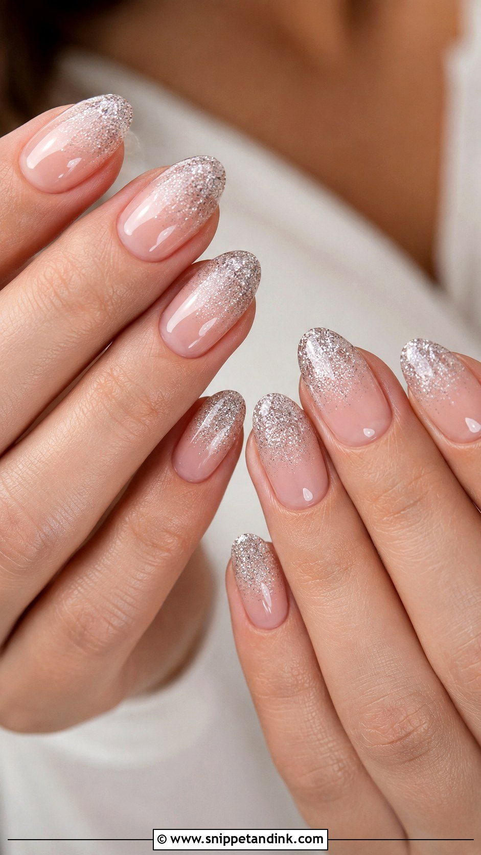 Silver Glitter Marriage Nails - Snippet and Ink - 30 Marriage Nails